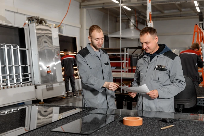 Сотрудники на производстве Сотрудники на производстве