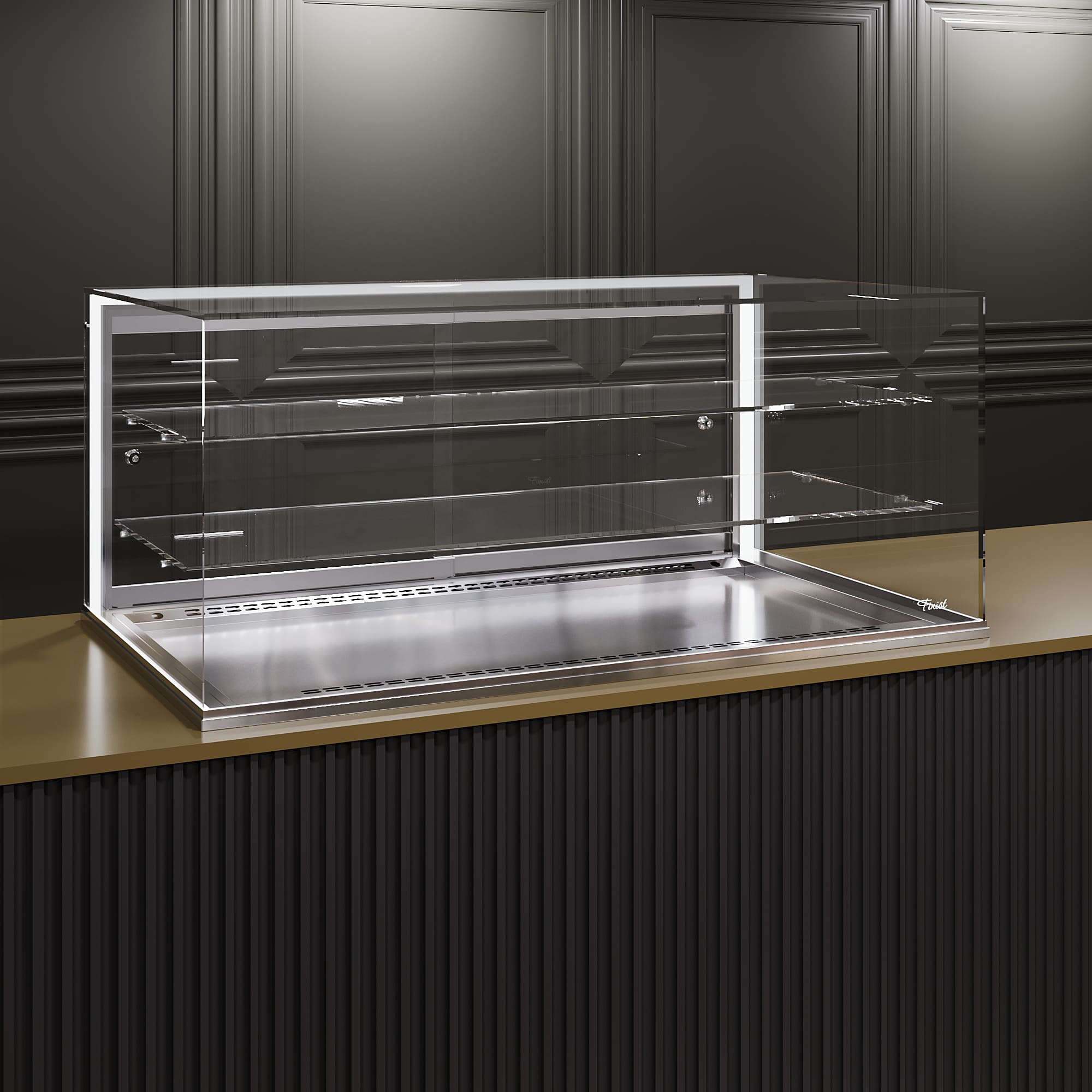 Встраиваемая кондитерская витрина Glassier 812