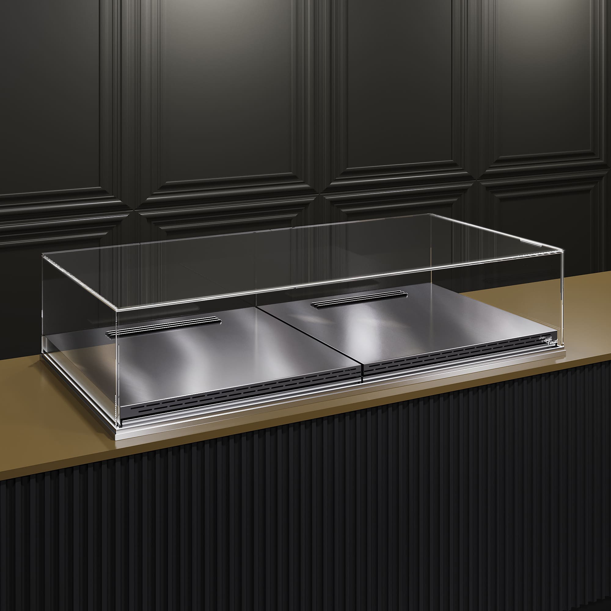 Встраиваемая кондитерская витрина Glassier SLIDE DUO