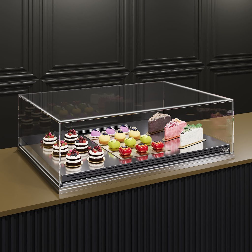 Встраиваемая кондитерская витрина Glassier SLIDE