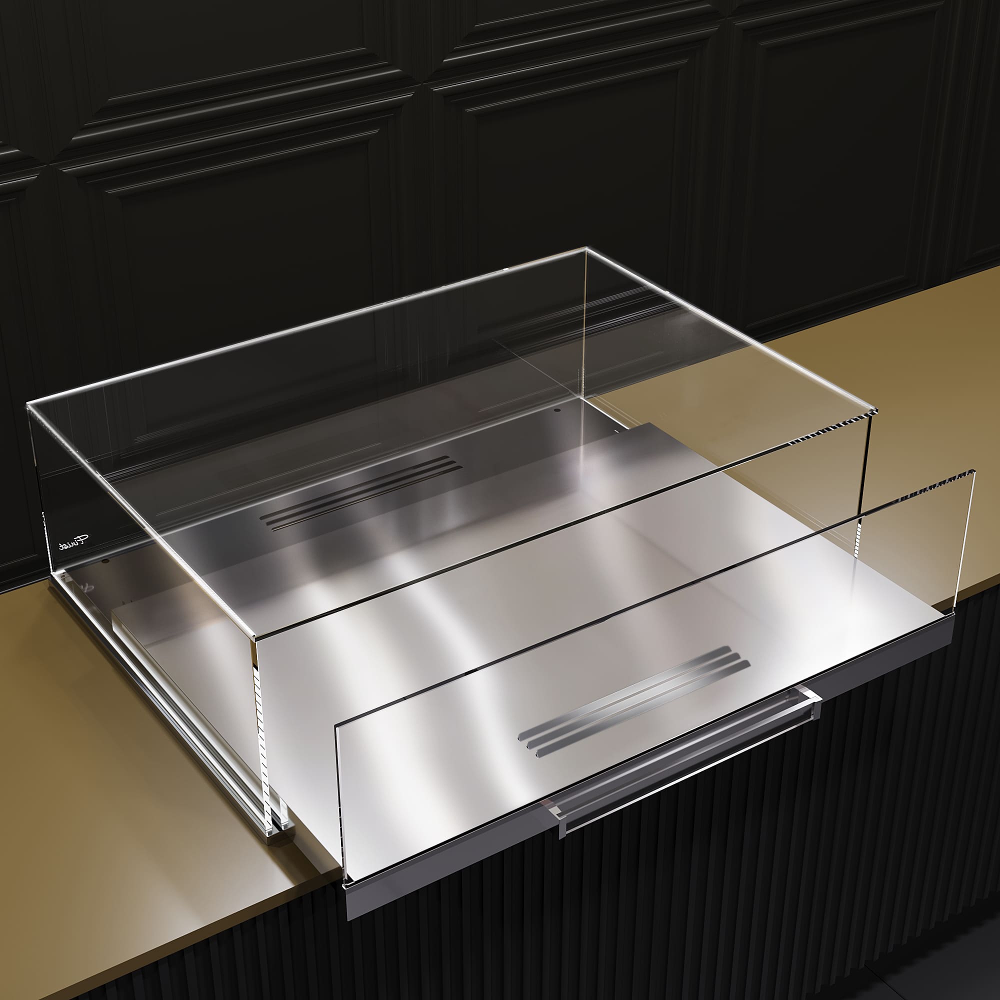 Встраиваемая кондитерская витрина Glassier SLIDE