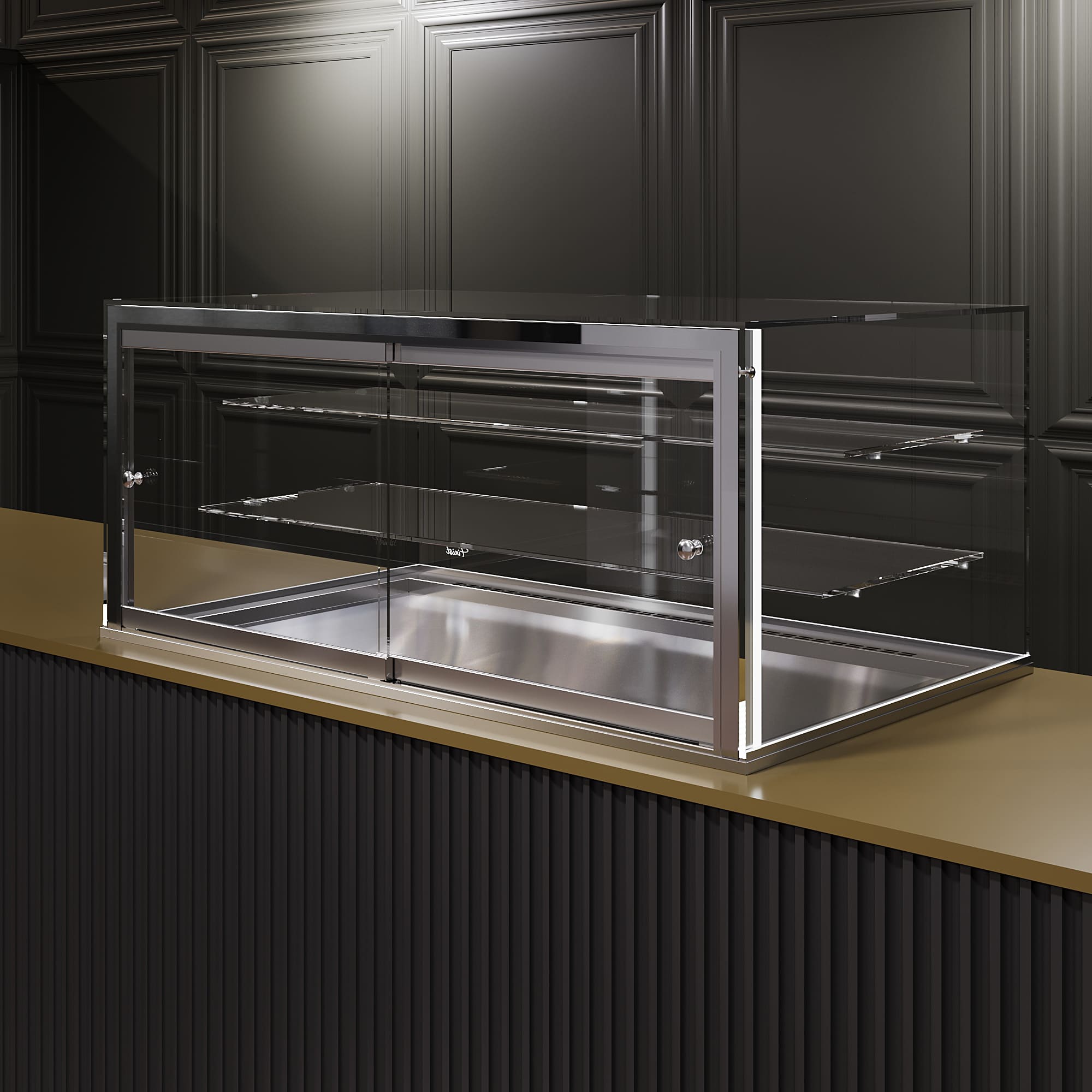 Встраиваемая кондитерская витрина Glassier 812