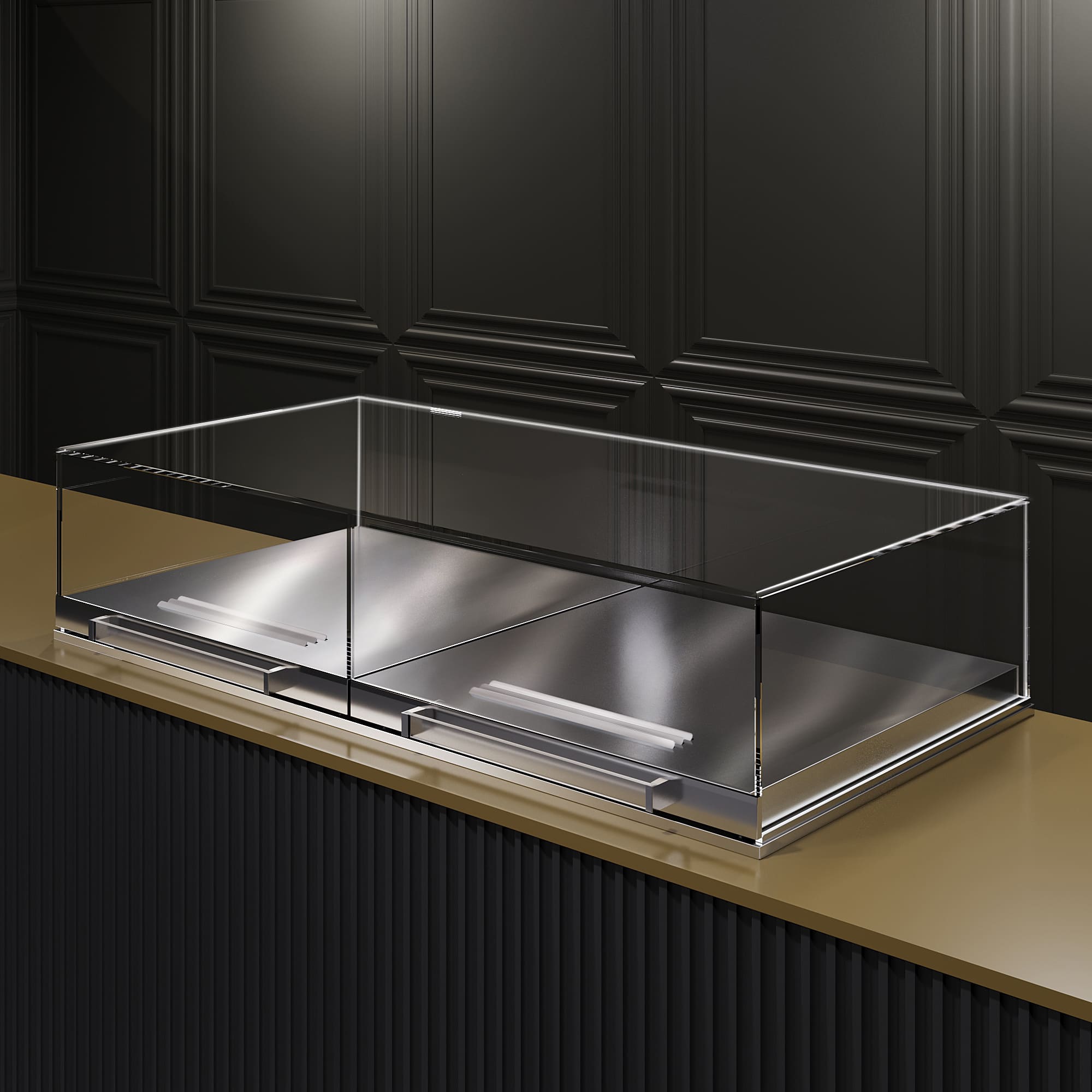 Встраиваемая кондитерская витрина Glassier SLIDE DUO