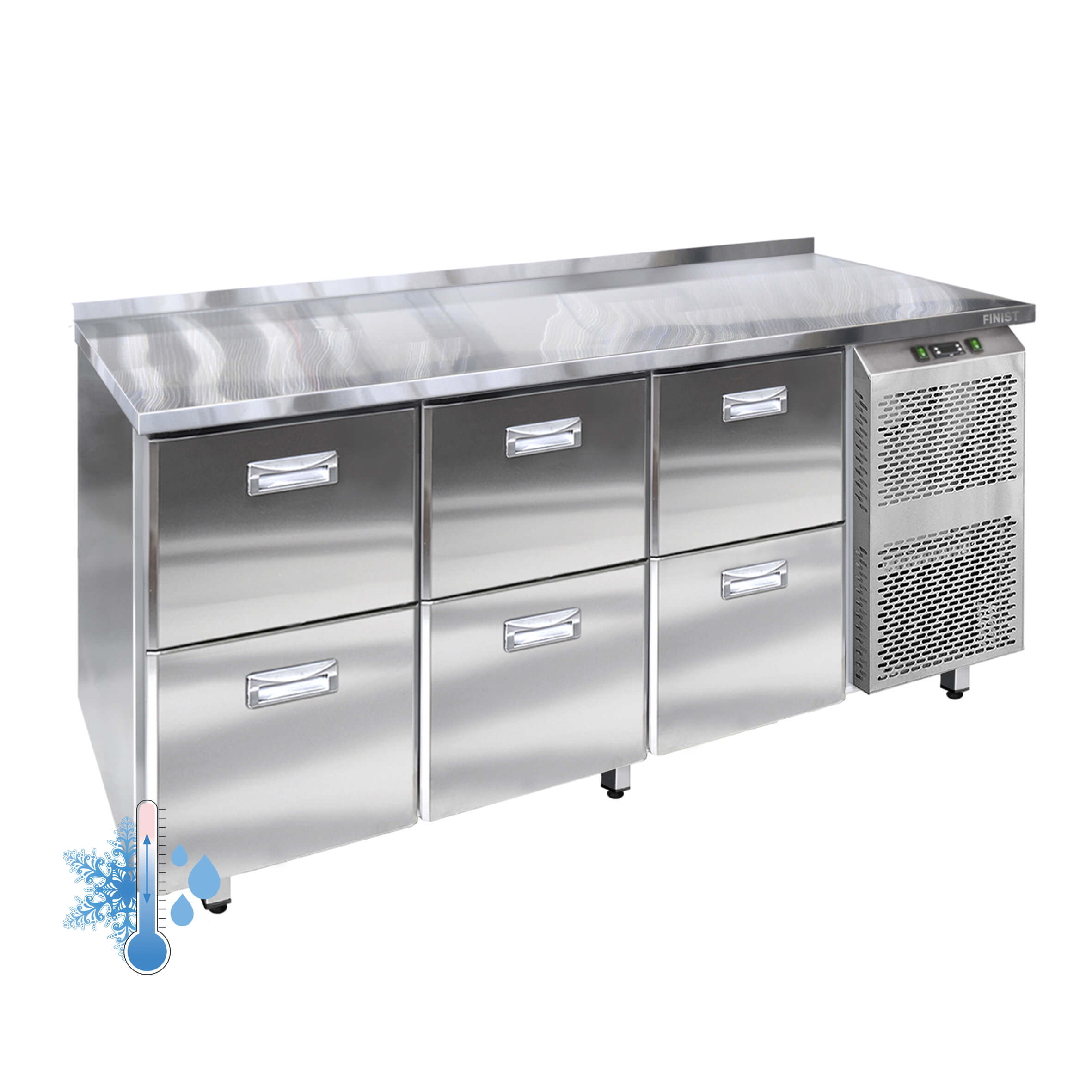 Универсальный холодильный стол с 3-мя секциями УХС