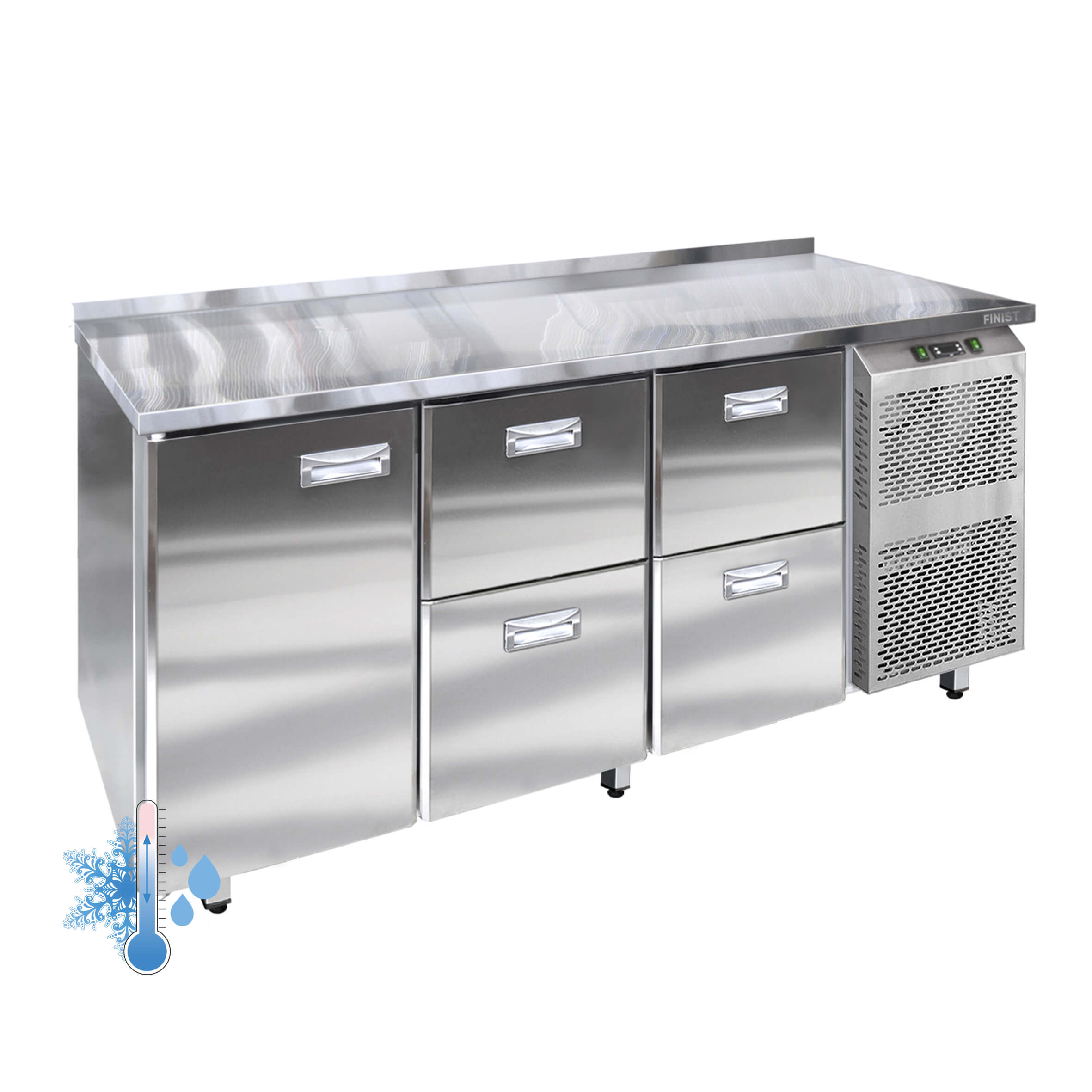 Универсальный холодильный стол с 3-мя секциями УХС