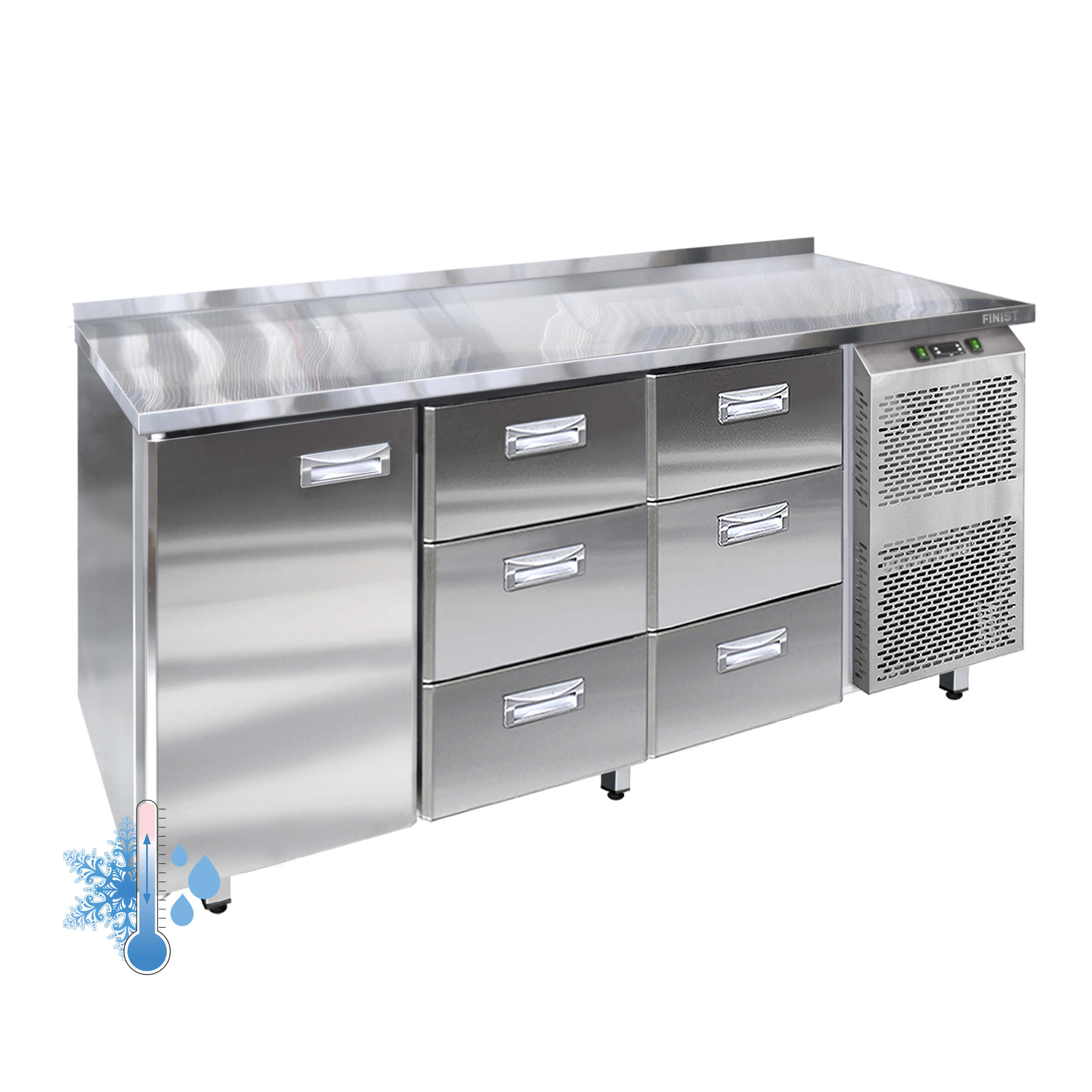 Универсальный холодильный стол с 3-мя секциями УХС