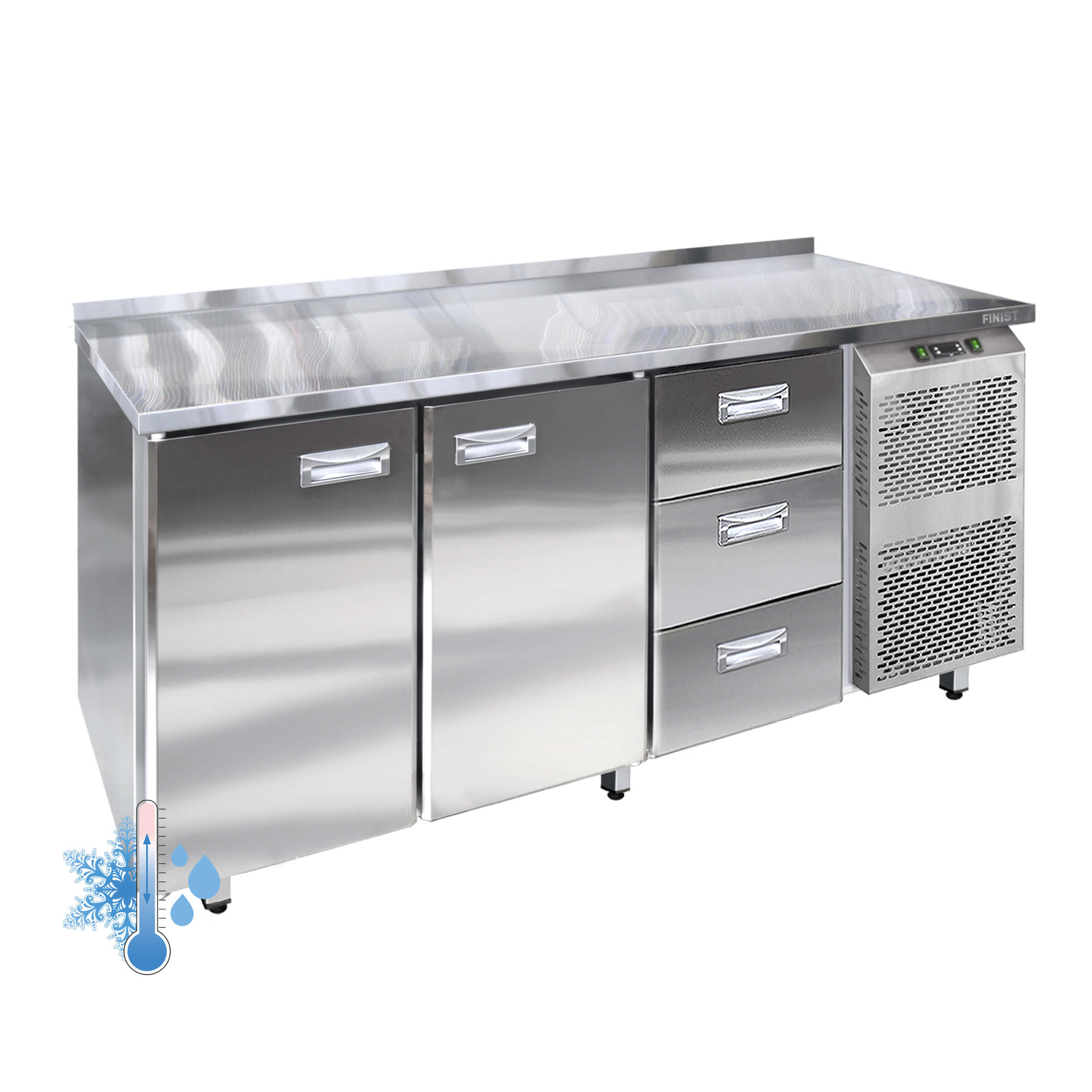 Универсальный холодильный стол с 3-мя секциями УХС