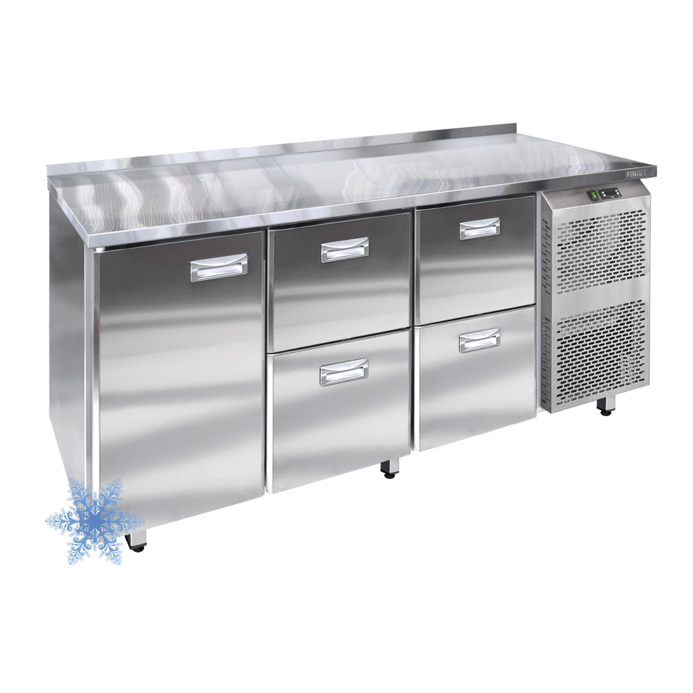 Низкотемпературный холодильный стол с 3-мя секциями НХС