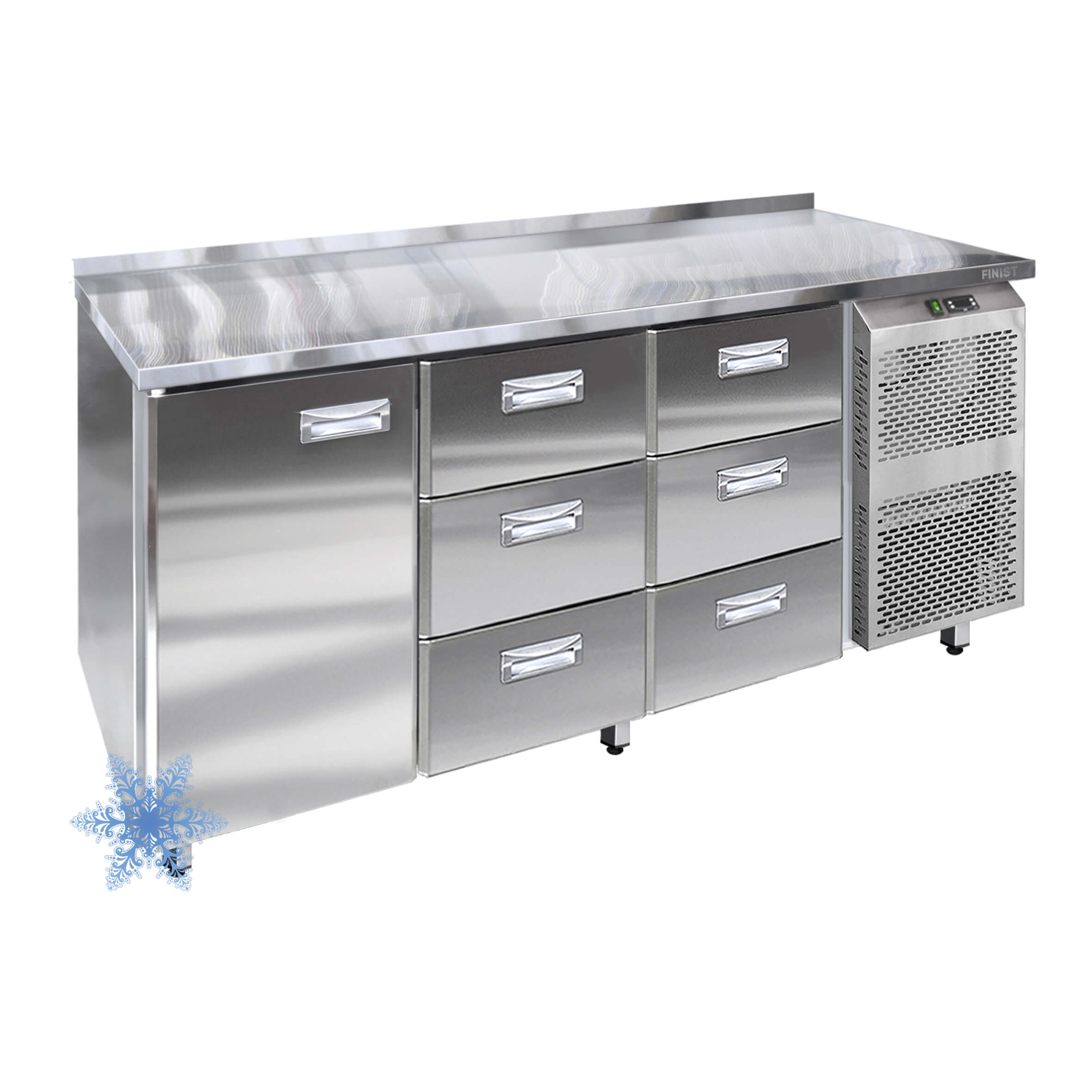 Низкотемпературный холодильный стол с 3-мя секциями НХС