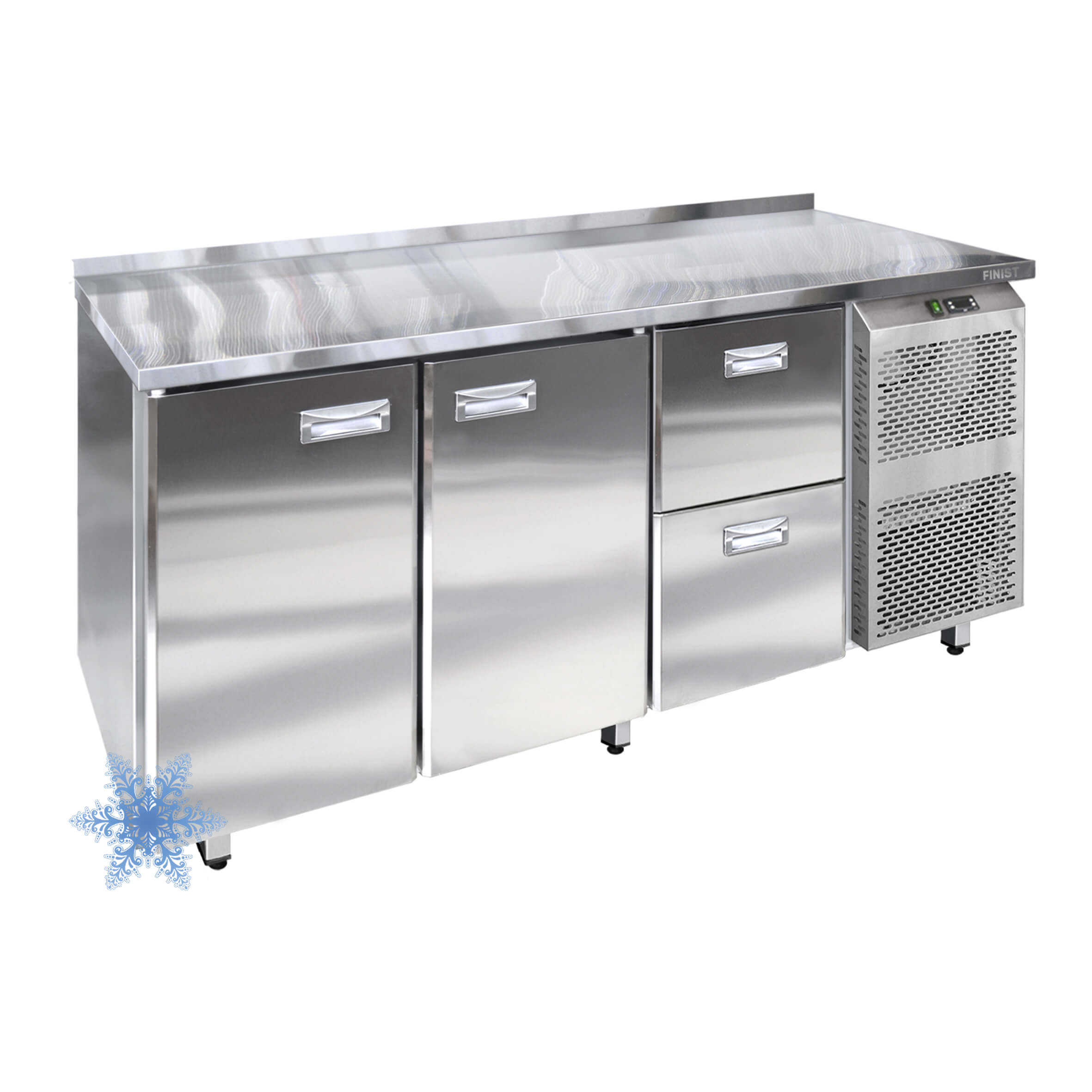 Низкотемпературный холодильный стол с 3-мя секциями НХС