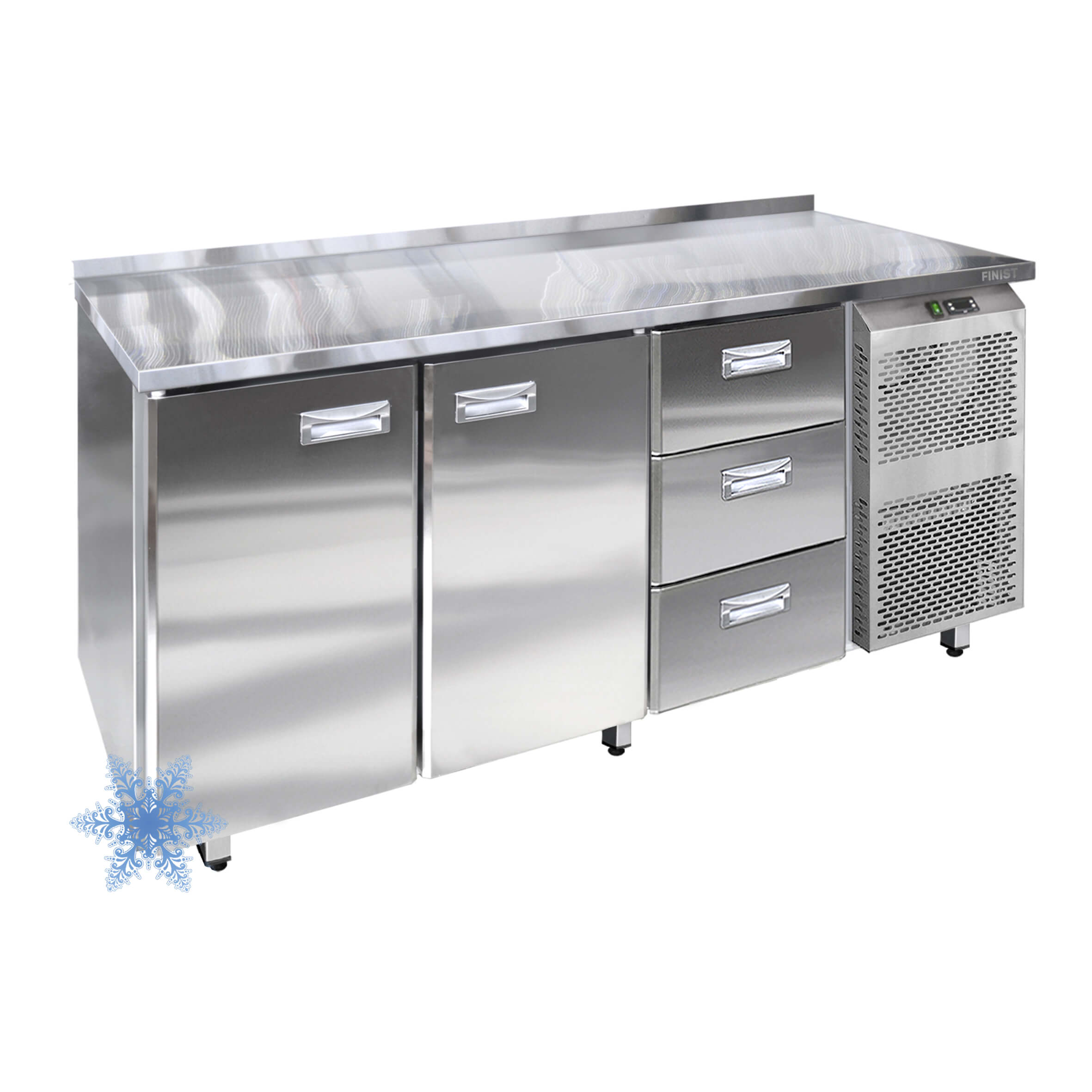 Низкотемпературный холодильный стол с 3-мя секциями НХС