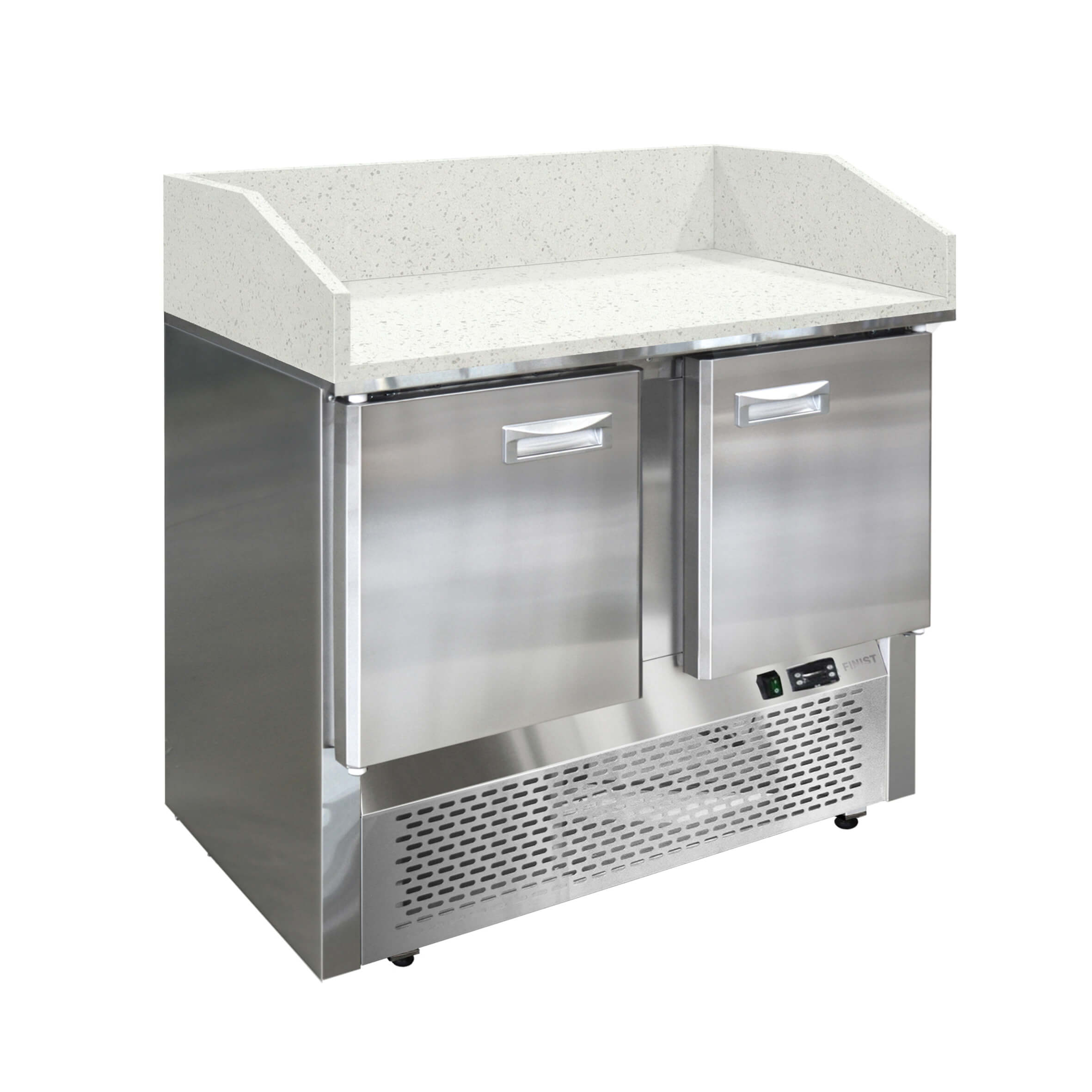 Стол холодильный для пиццы с гранитной столешницей и гранитными бортами  СХСнпцгб, СХСпцгб и СХСпцгбя