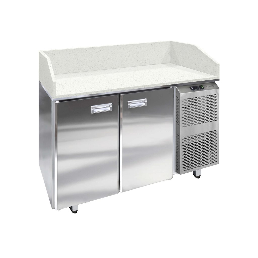 Стол холодильный для пиццы с гранитной столешницей и гранитными бортами  СХСнпцгб, СХСпцгб и СХСпцгбя