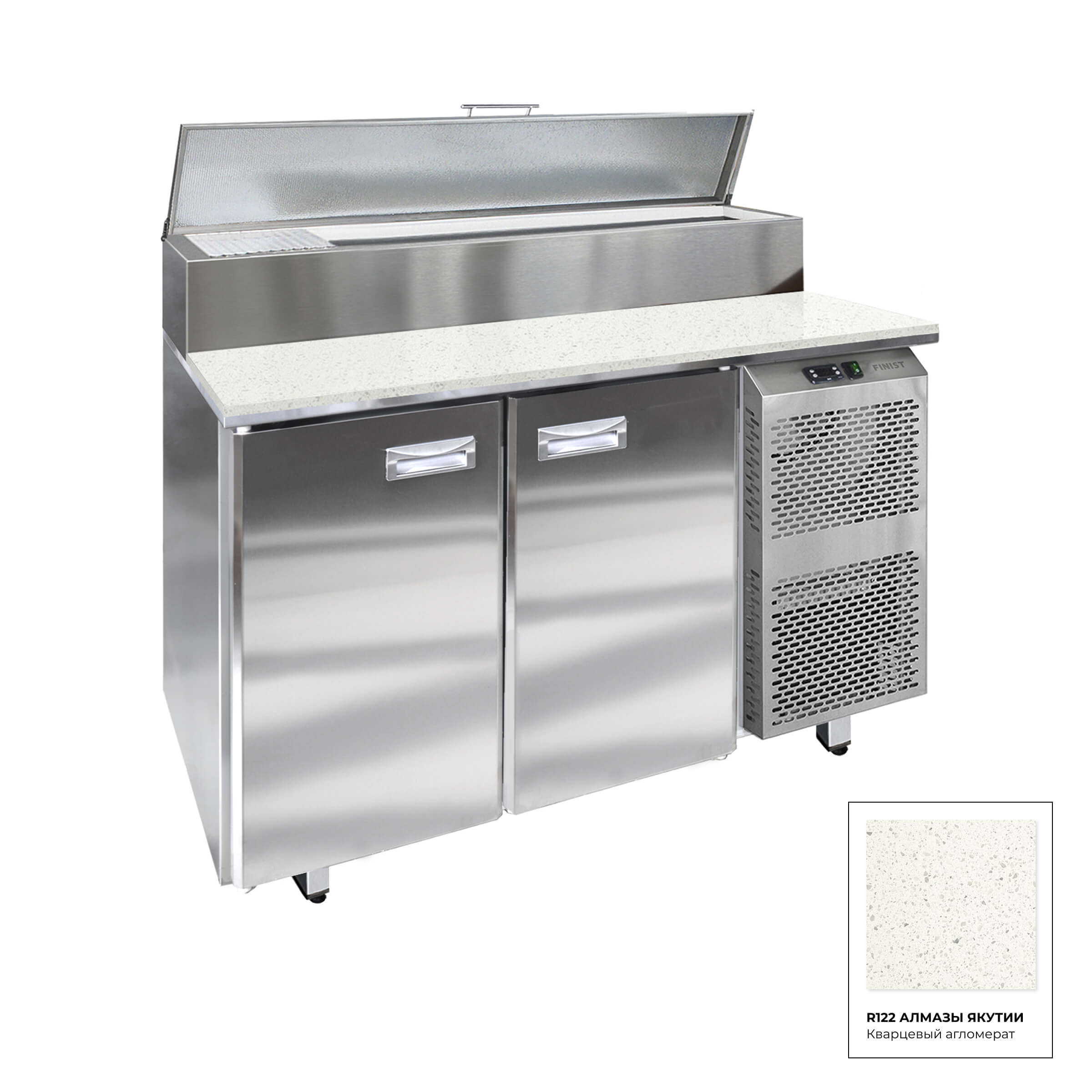 Стол холодильный для пиццы с гранитной столешницей СХСпцг/ СХСнпцг /СХСмпцг