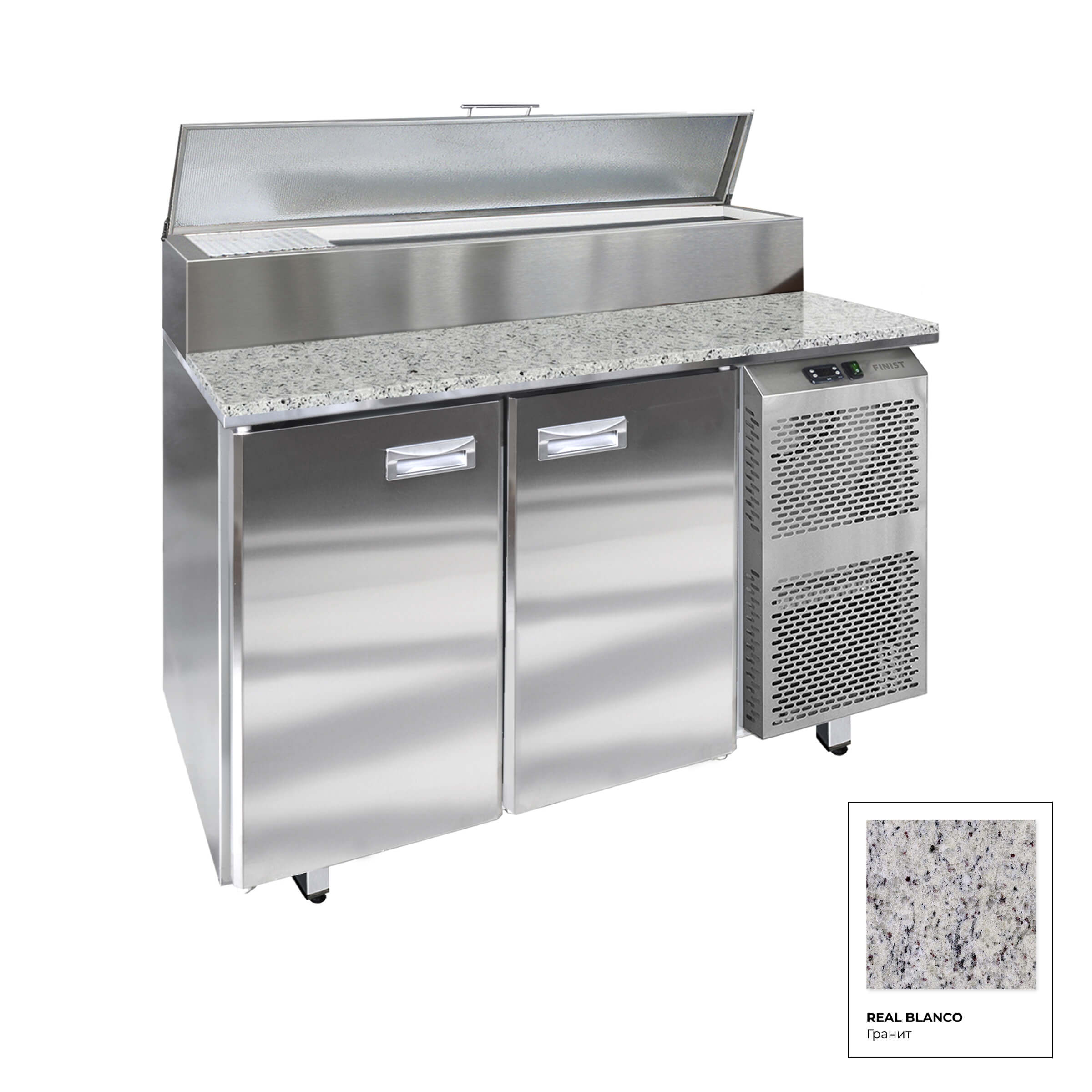 Стол холодильный для пиццы с гранитной столешницей СХСпцг/ СХСнпцг /СХСмпцг