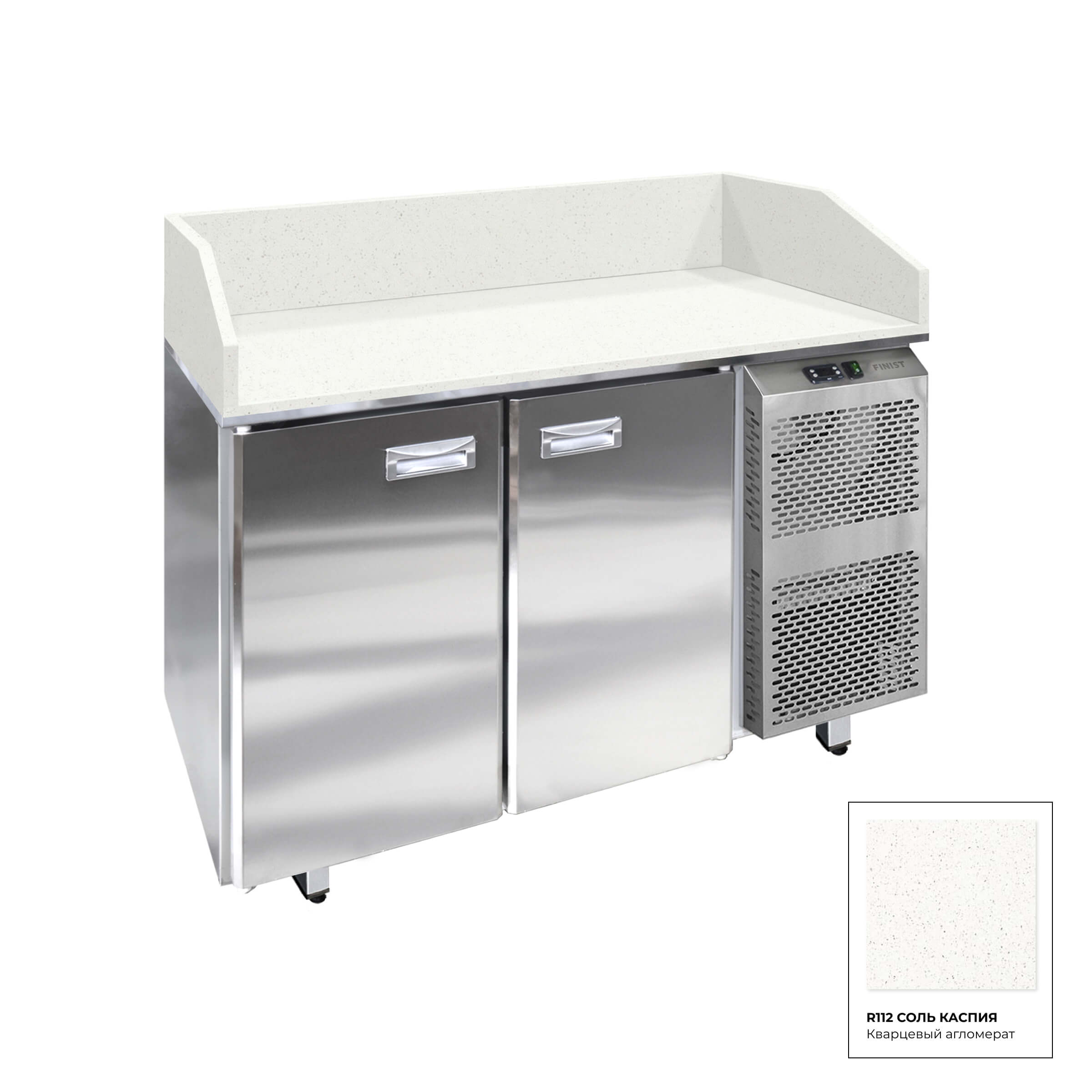 Стол холодильный для пиццы с гранитной столешницей и гранитными бортами  СХСнпцгб, СХСпцгб и СХСпцгбя