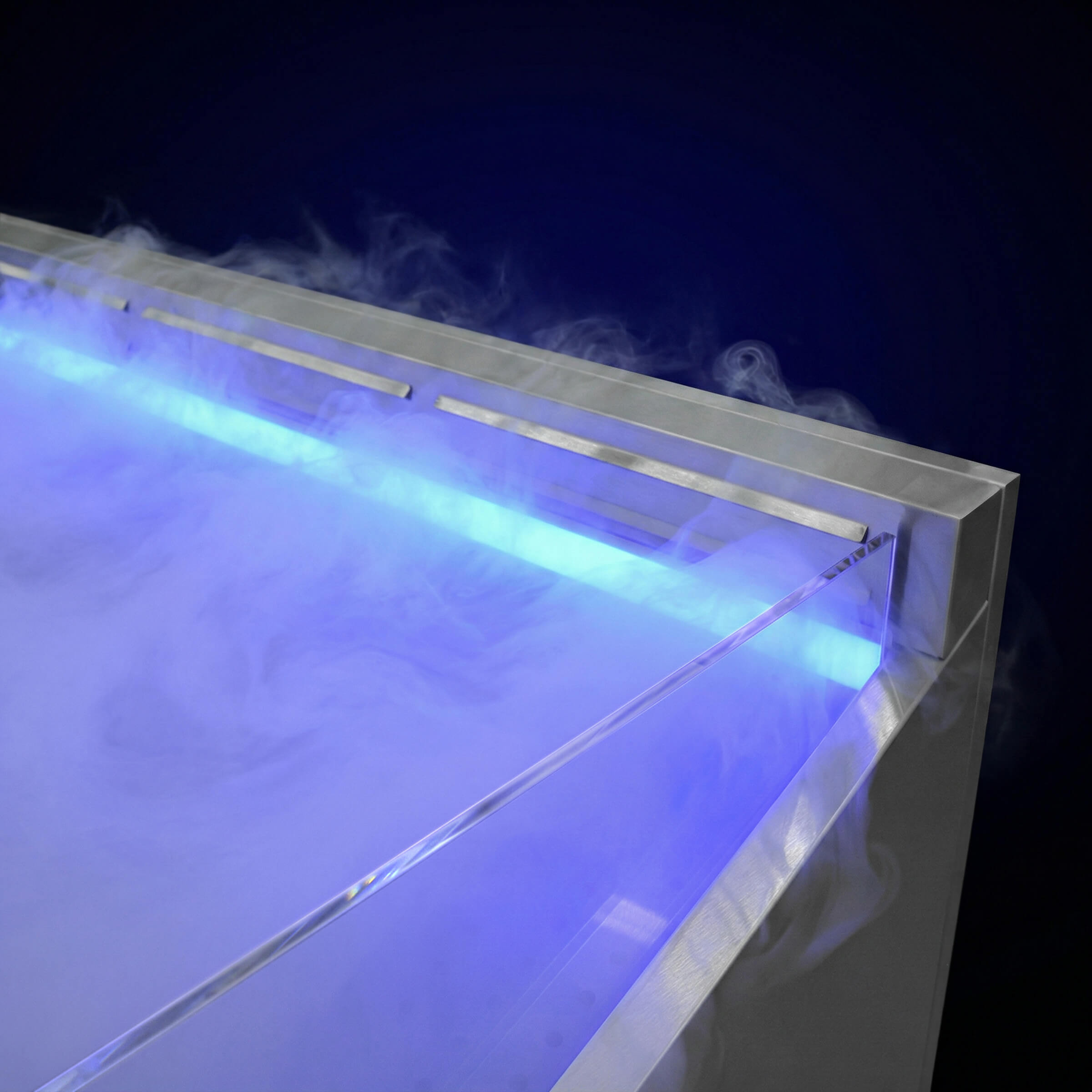 Витрина для выкладки рыбы на льду с охлаждением и системой туманообразования VFgt