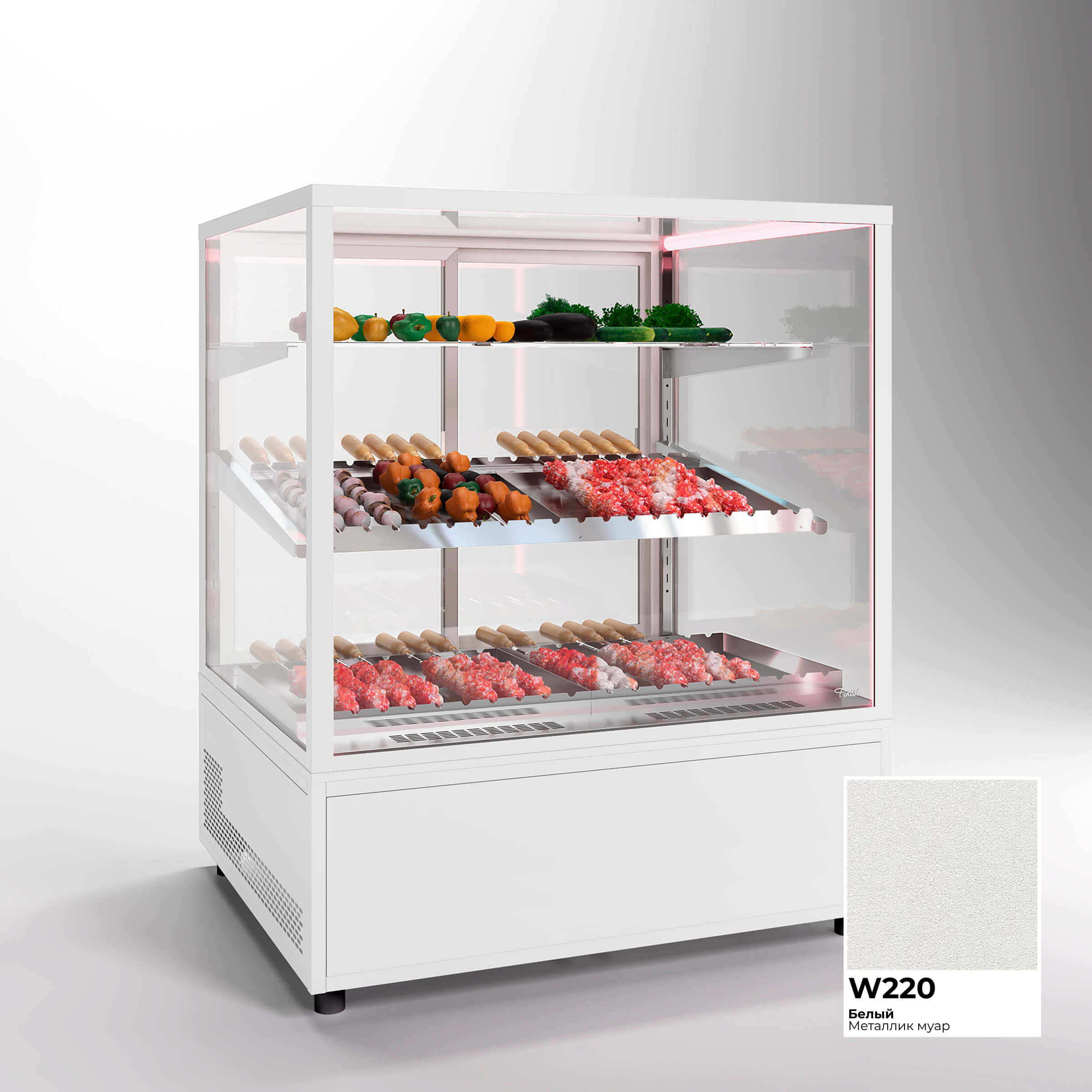 Напольная витрина для мяса и мясных заготовок шашлыка JOBS MEAT