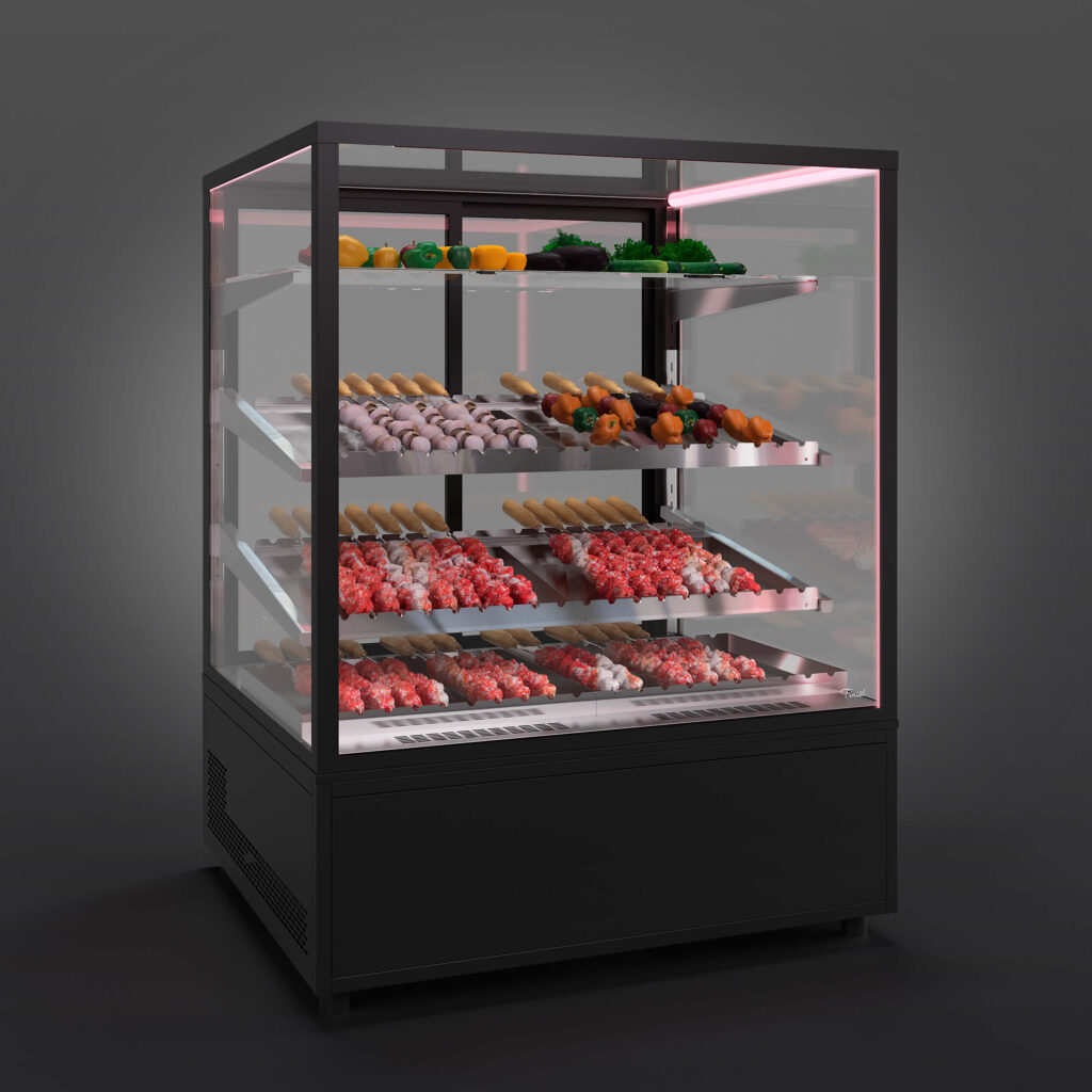 Напольная витрина для мяса и мясных заготовок шашлыка JOBS MEAT