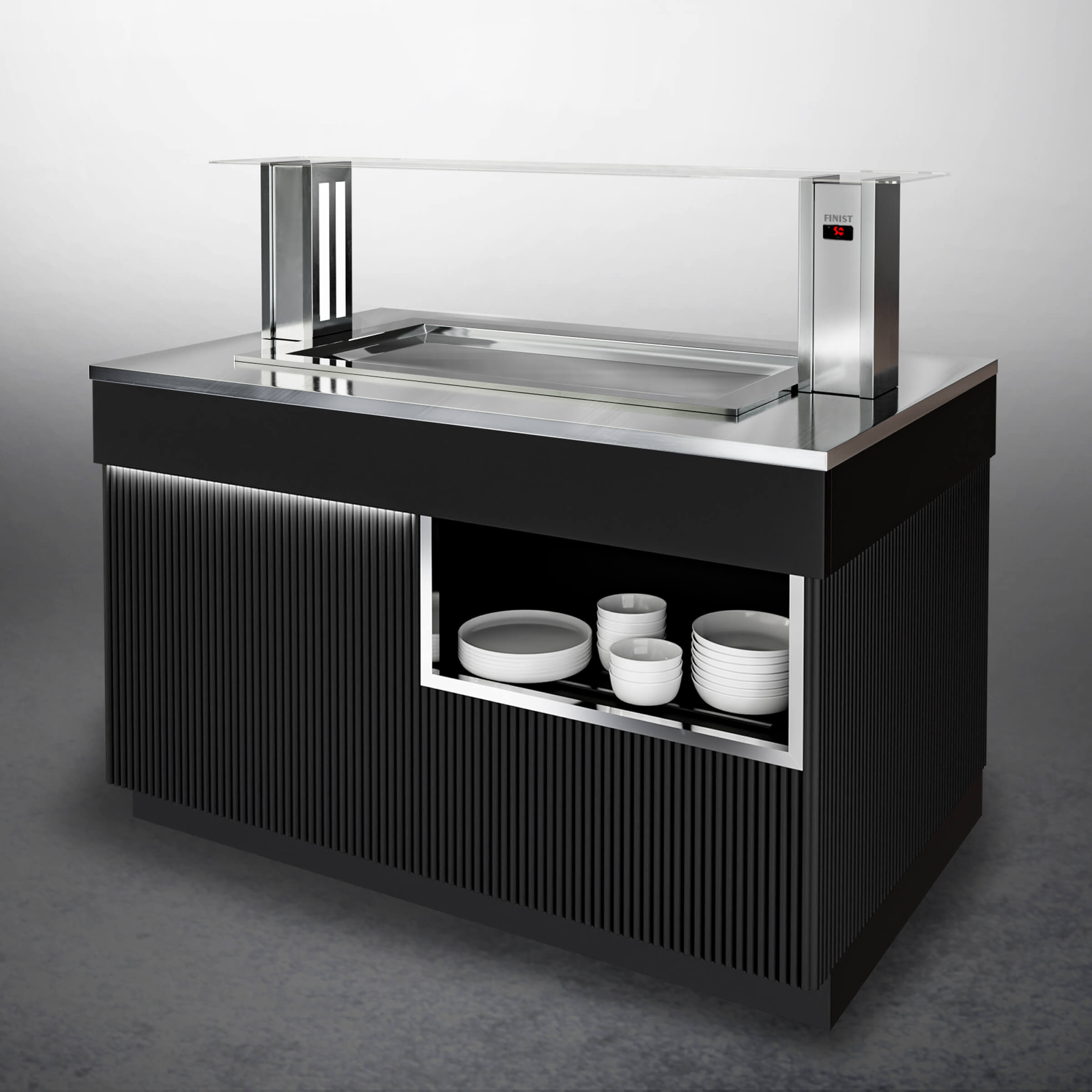 Шведский стол с охлаждаемой столешницей ШСх (STANDARD)