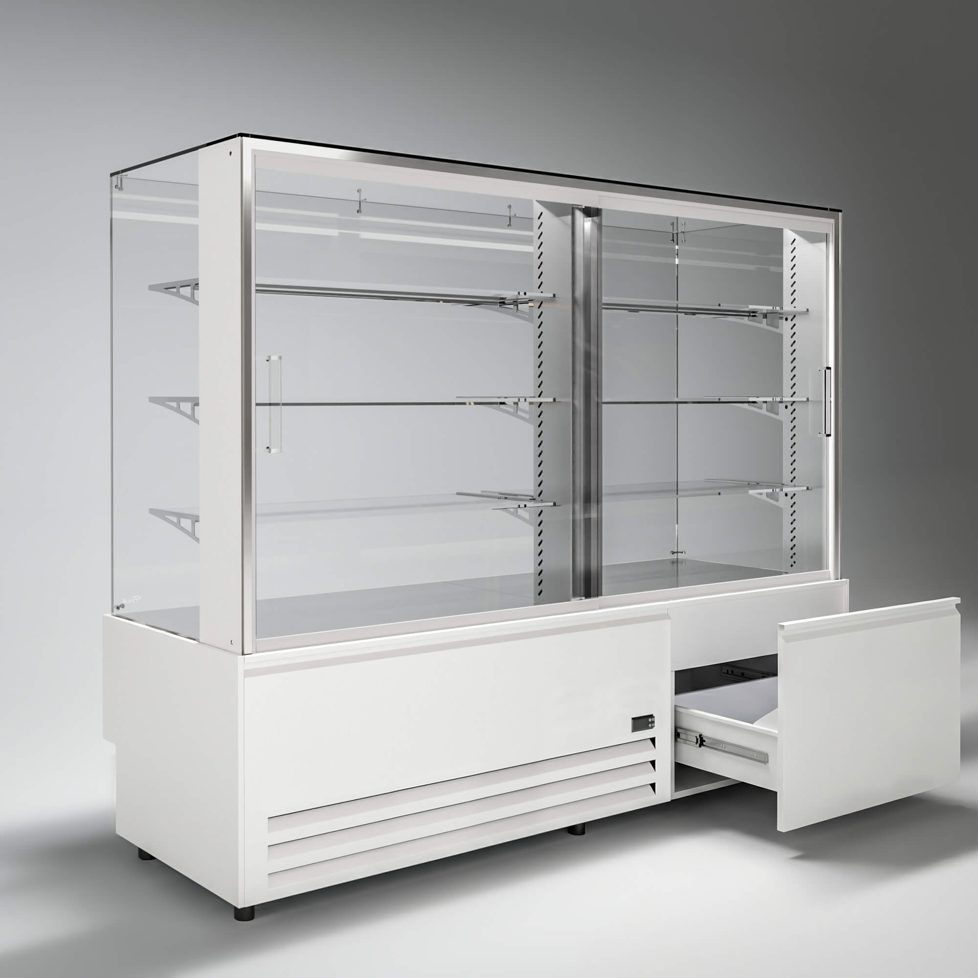 Кондитерские напольные холодильные витрины AIR LUX и AIR DOUBLE LUX
