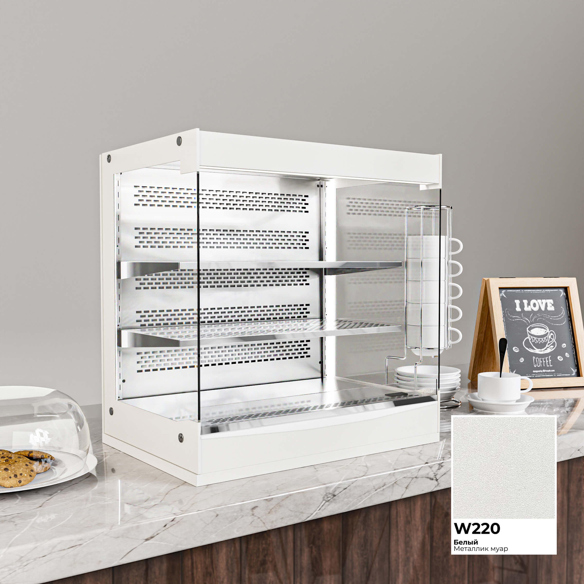 Встраиваемая холодильная витрина-горка FRESH CUBE Compact