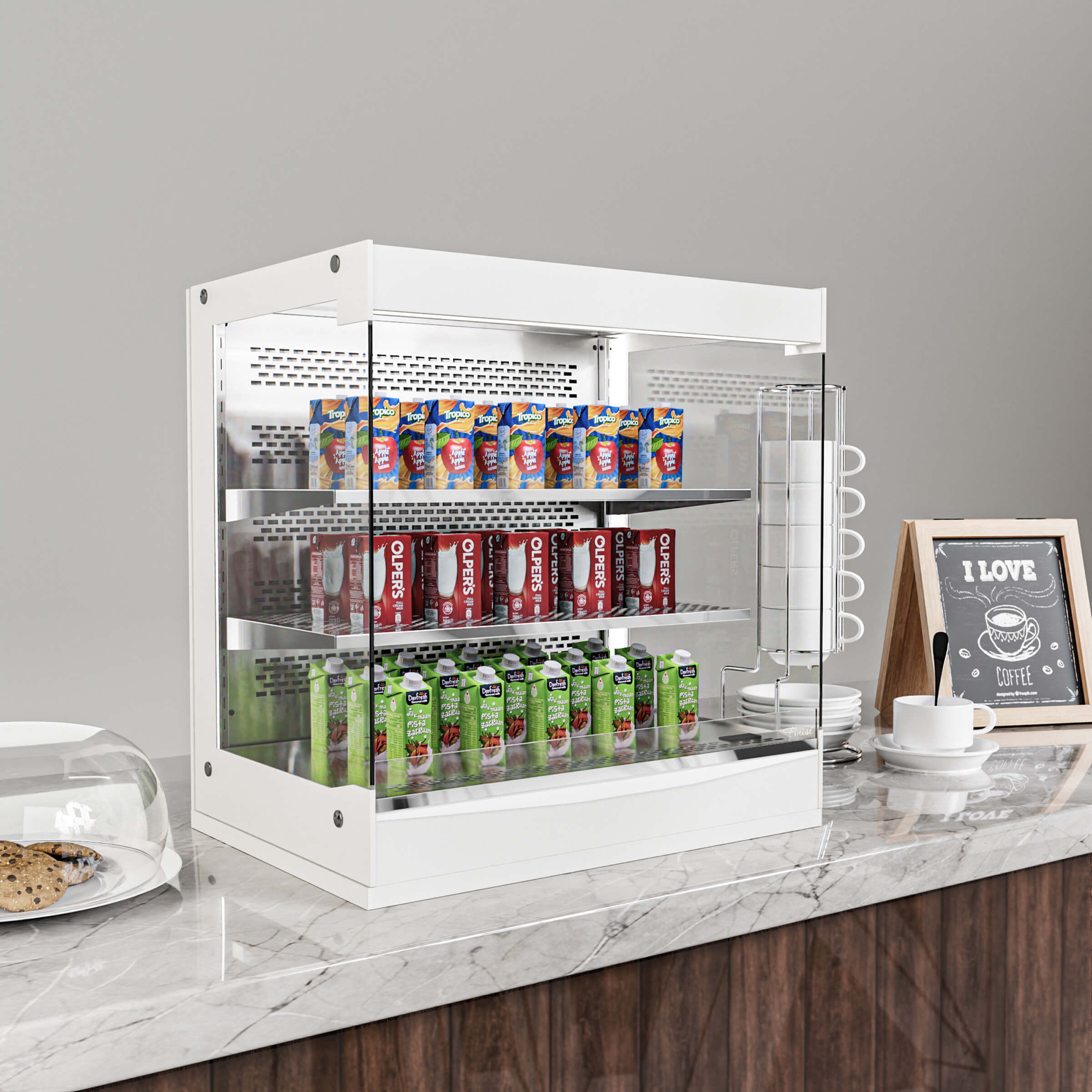 Встраиваемая холодильная витрина-горка FRESH CUBE Compact