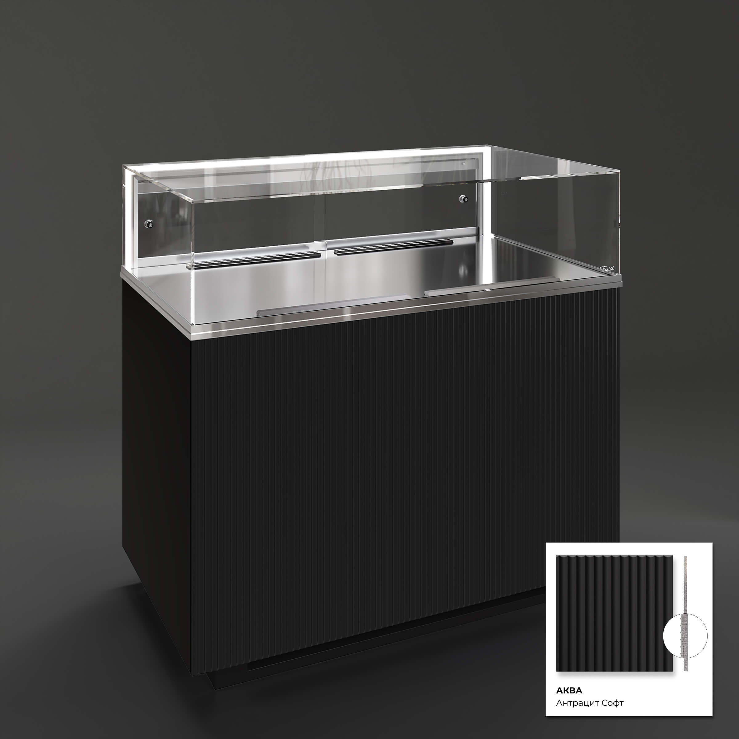 Кондитерская напольная холодильная витрина серии GLASSIER 58 LUX