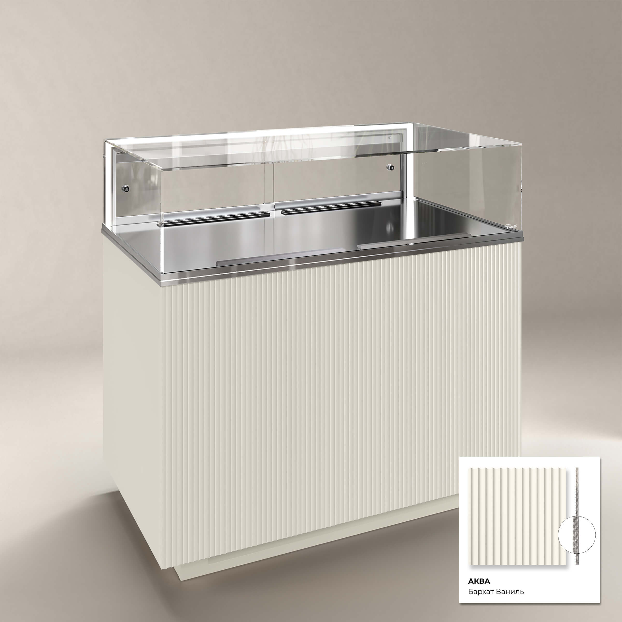 Кондитерская напольная холодильная витрина серии GLASSIER 58 LUX