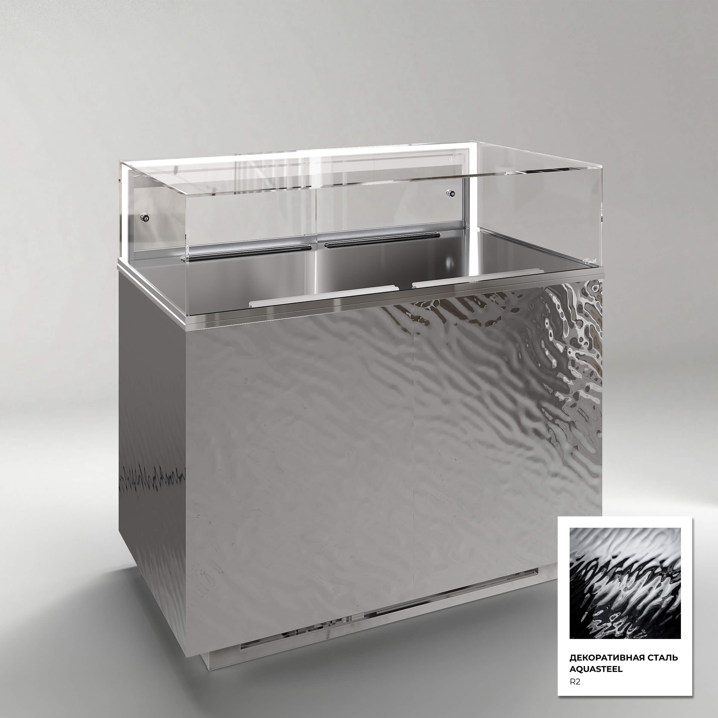 Кондитерская напольная холодильная витрина серии GLASSIER 58 LUX