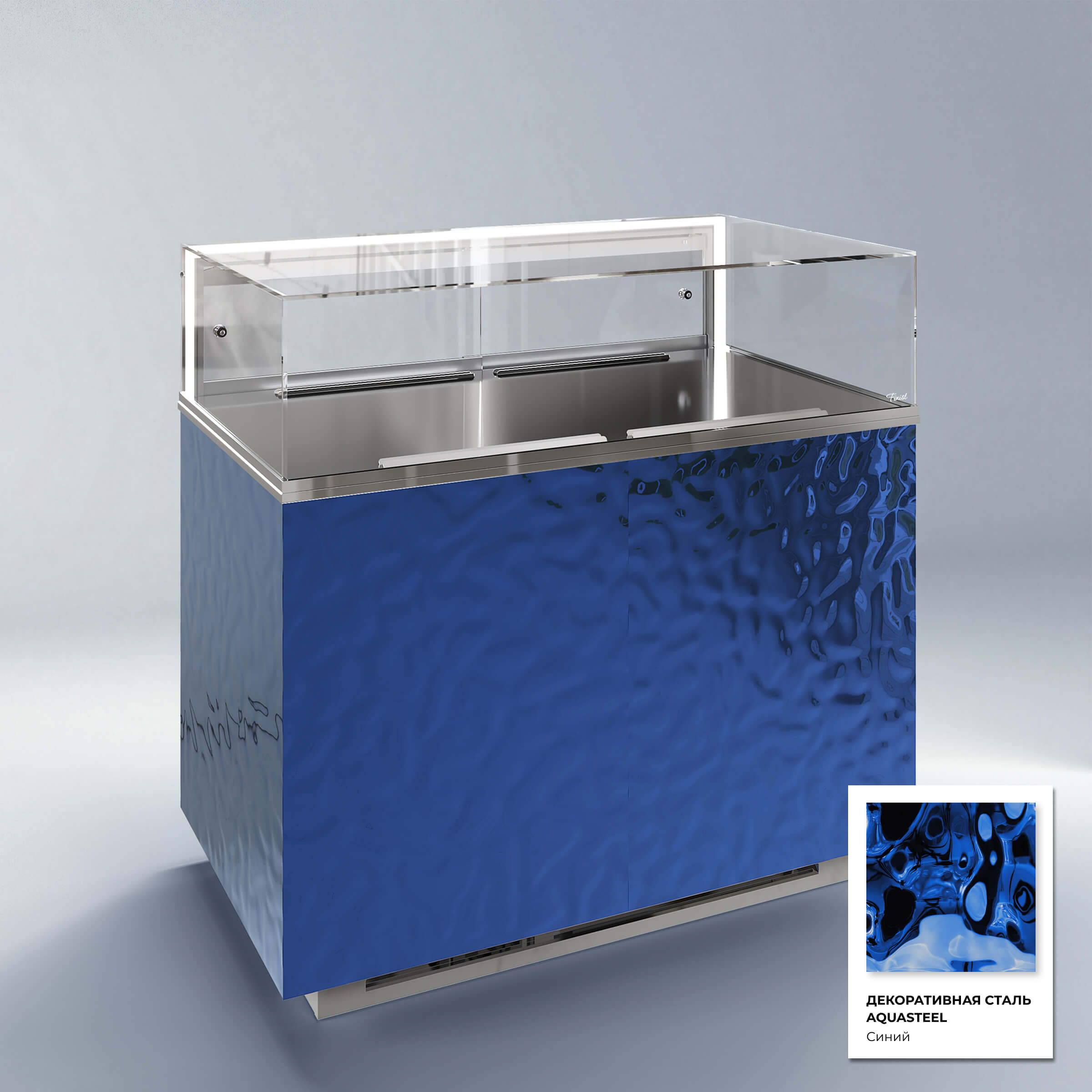 Кондитерская напольная холодильная витрина серии GLASSIER 58 LUX