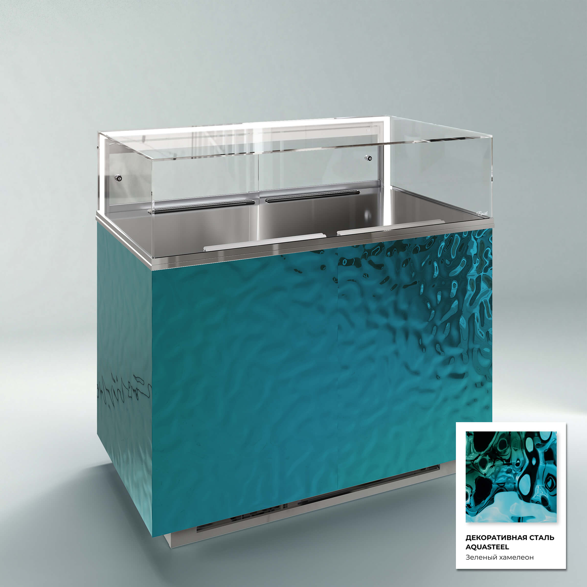 Кондитерская напольная холодильная витрина серии GLASSIER 58 LUX