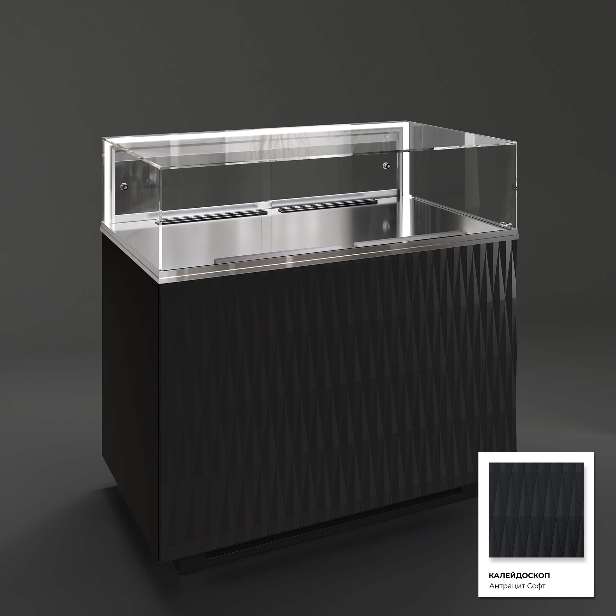 Кондитерская напольная холодильная витрина серии GLASSIER 58 LUX