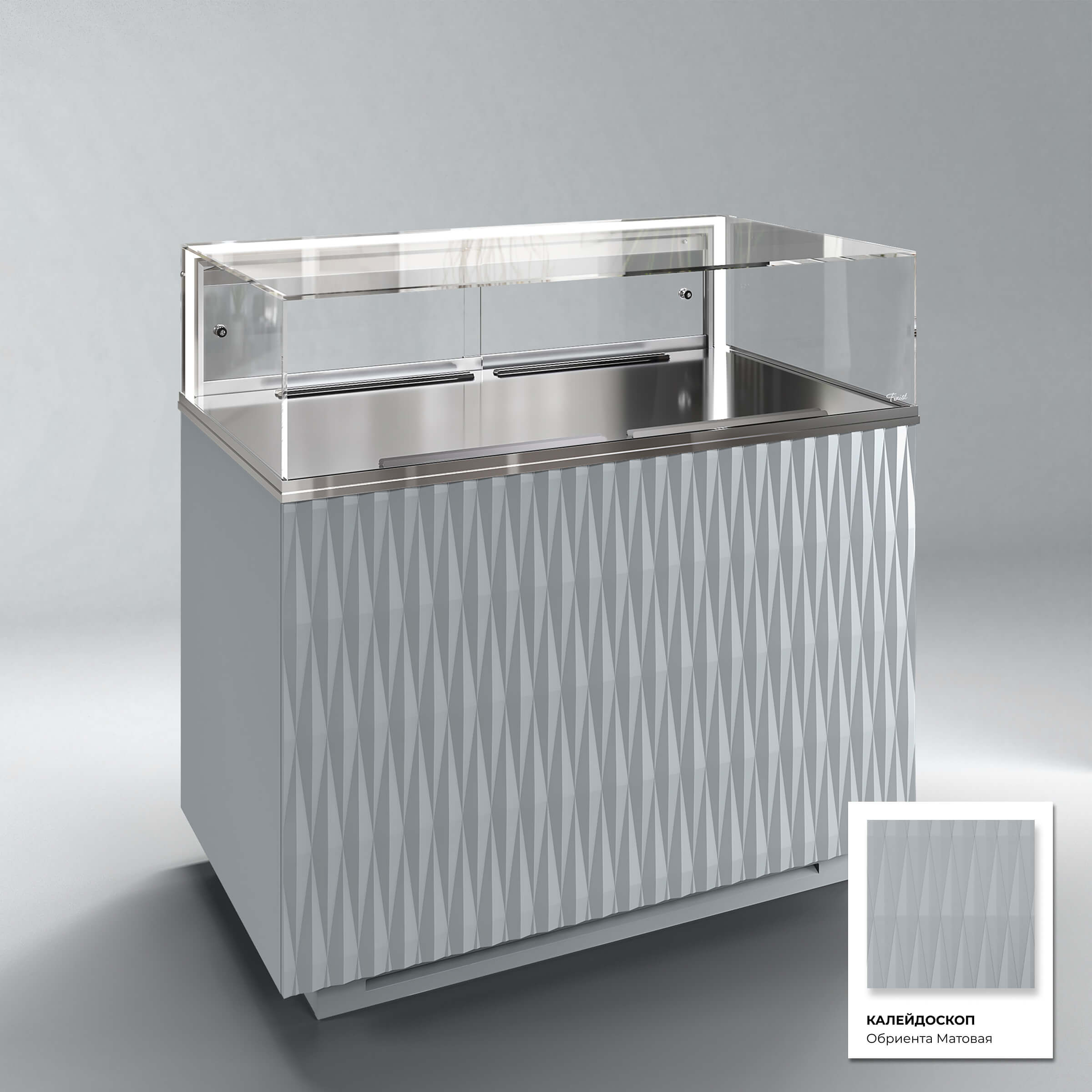 Кондитерская напольная холодильная витрина серии GLASSIER 58 LUX