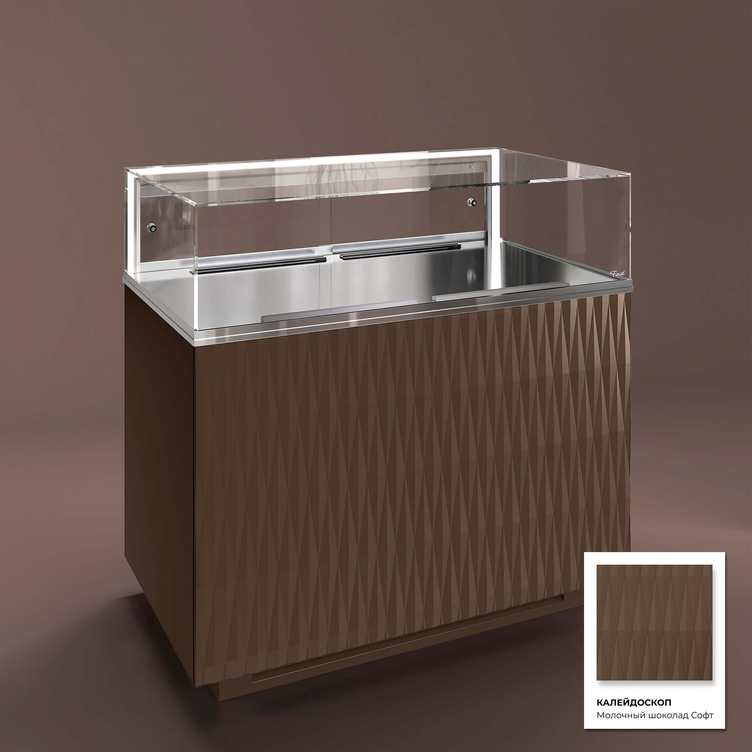 Кондитерская напольная холодильная витрина серии GLASSIER 58 LUX