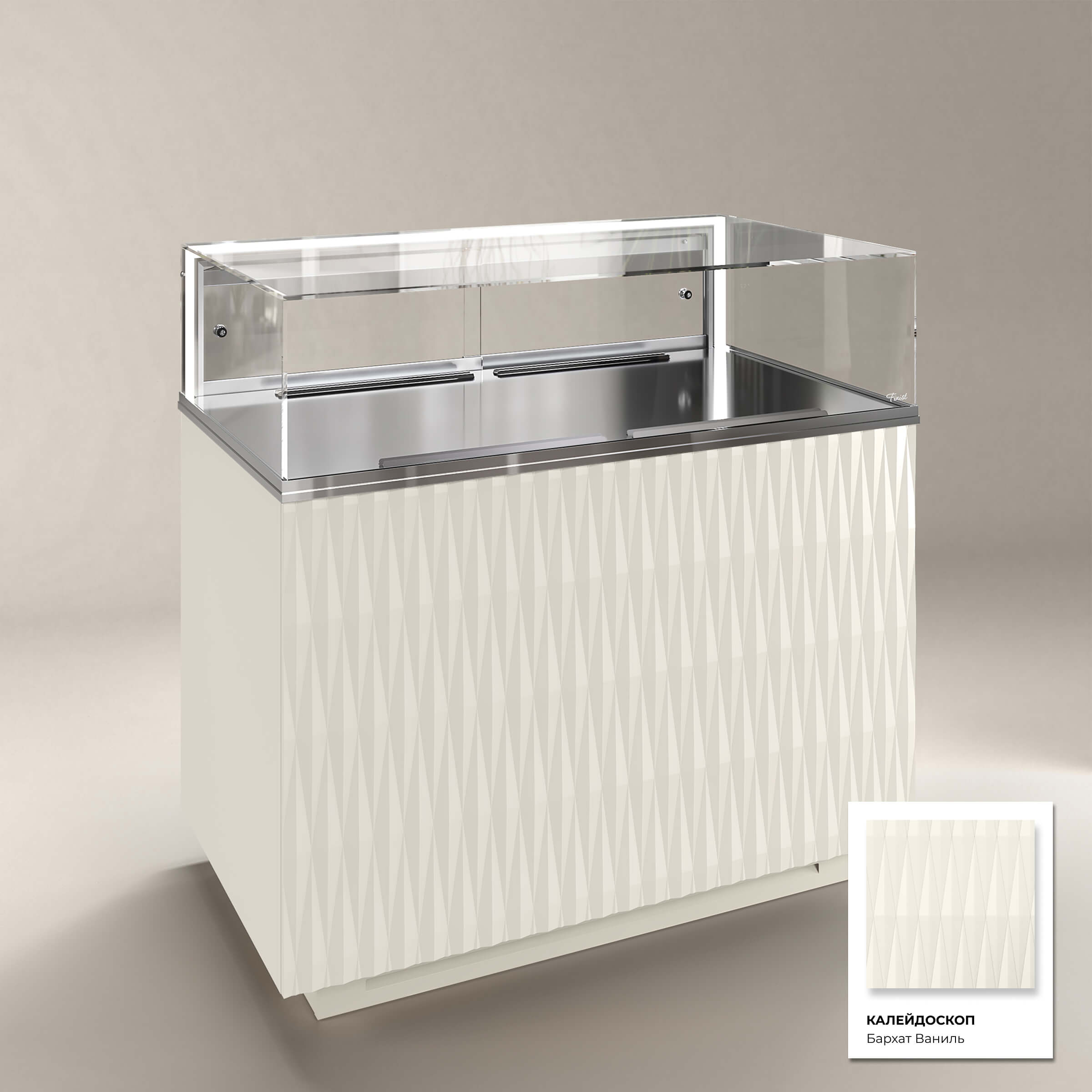 Кондитерская напольная холодильная витрина серии GLASSIER 58 LUX