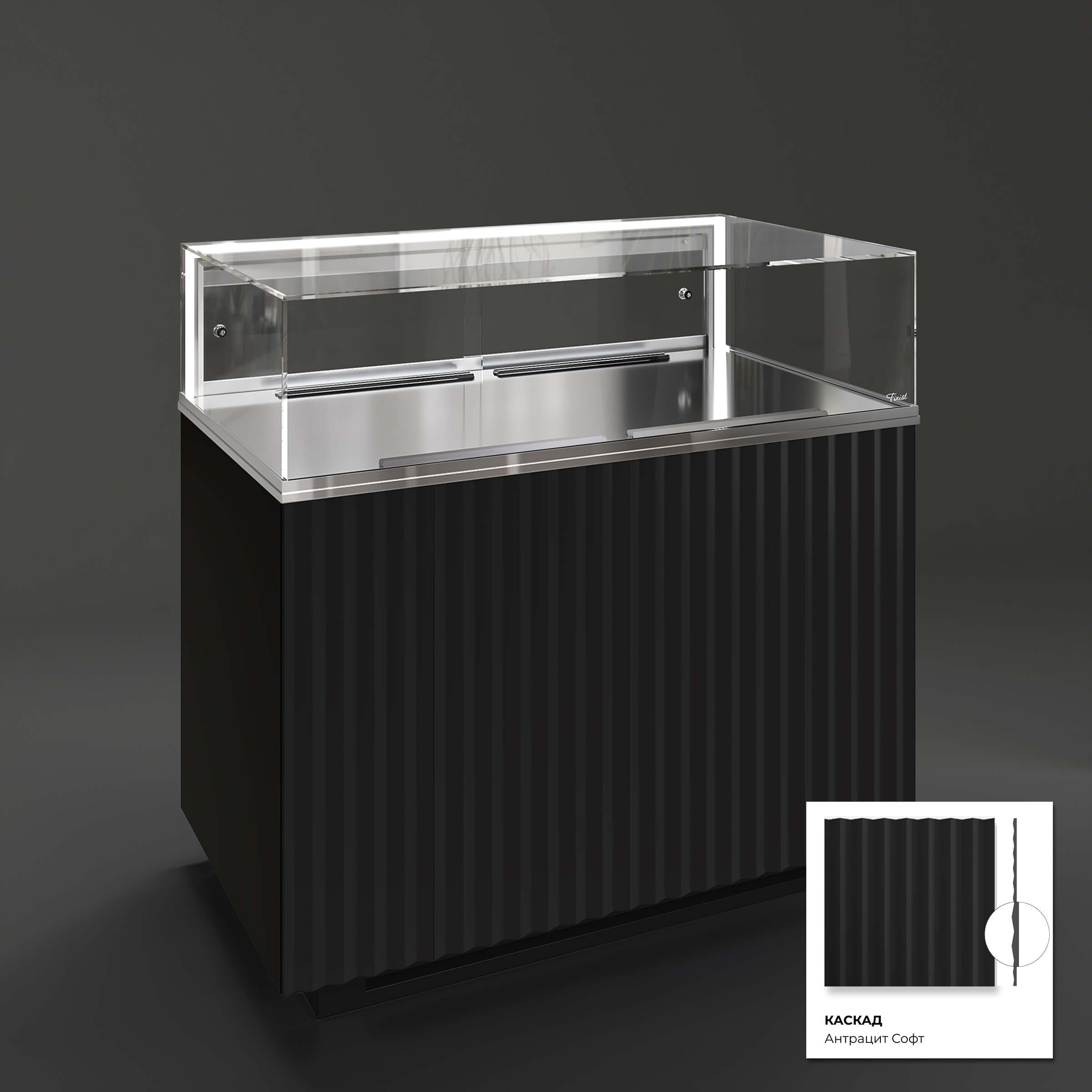 Кондитерская напольная холодильная витрина серии GLASSIER 58 LUX