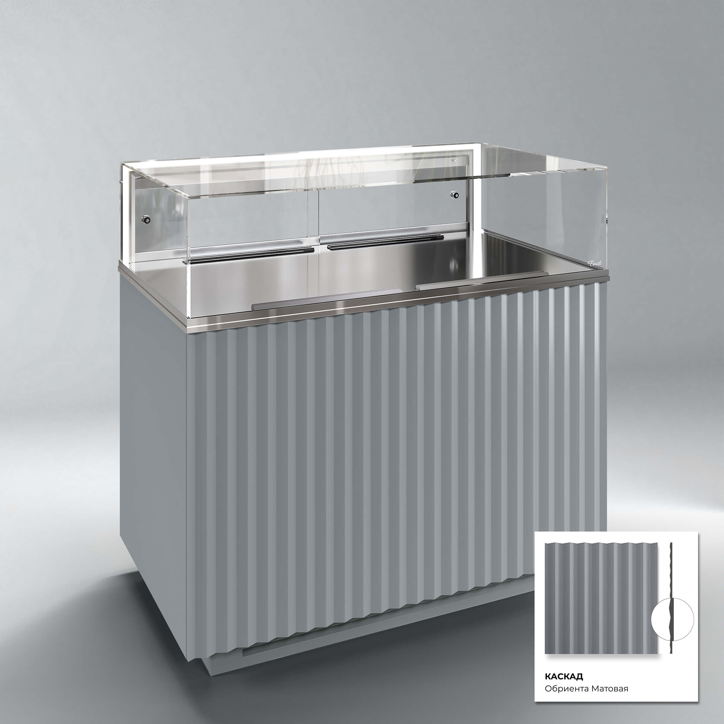 Кондитерская напольная холодильная витрина серии GLASSIER 58 LUX