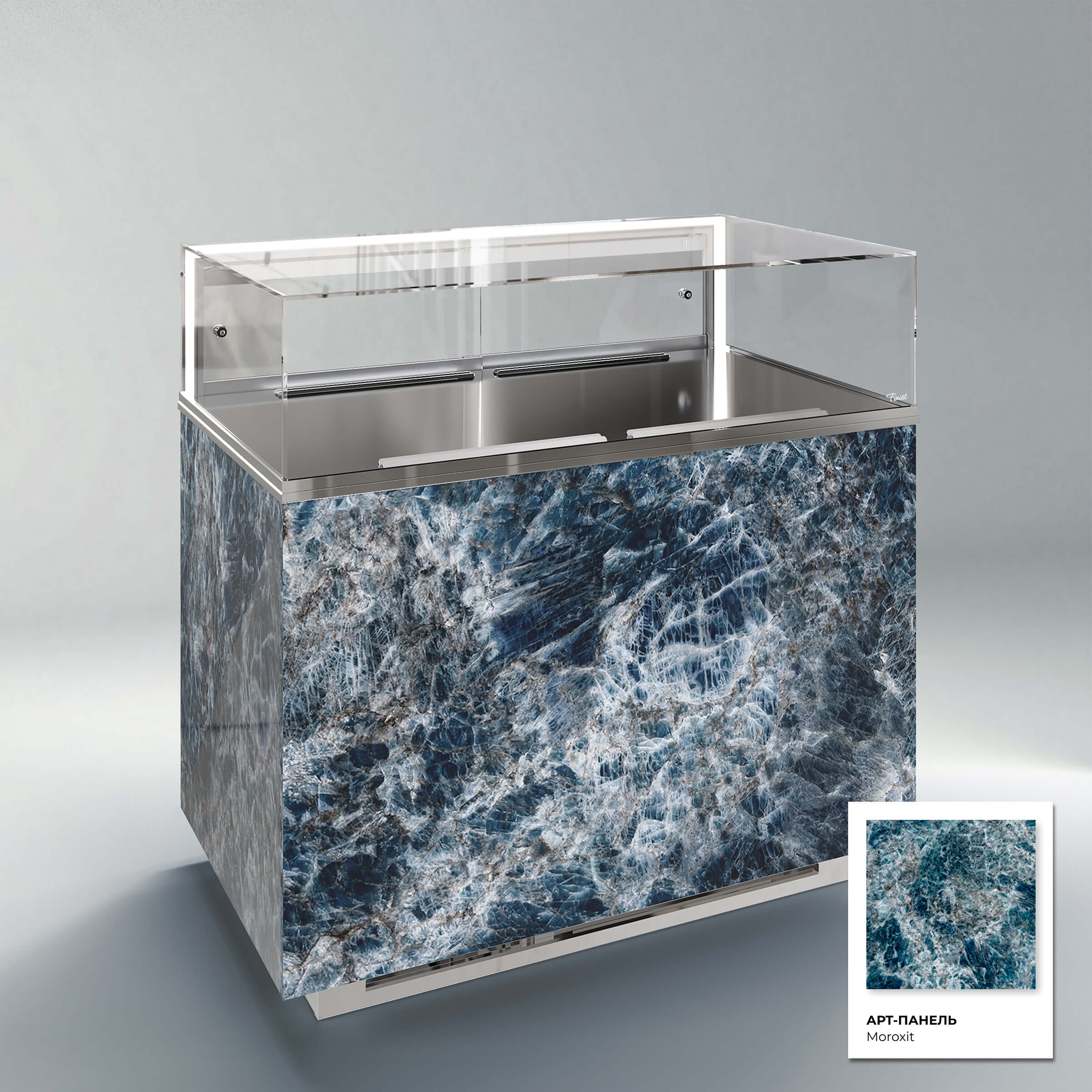 Кондитерская напольная холодильная витрина серии GLASSIER 58 LUX