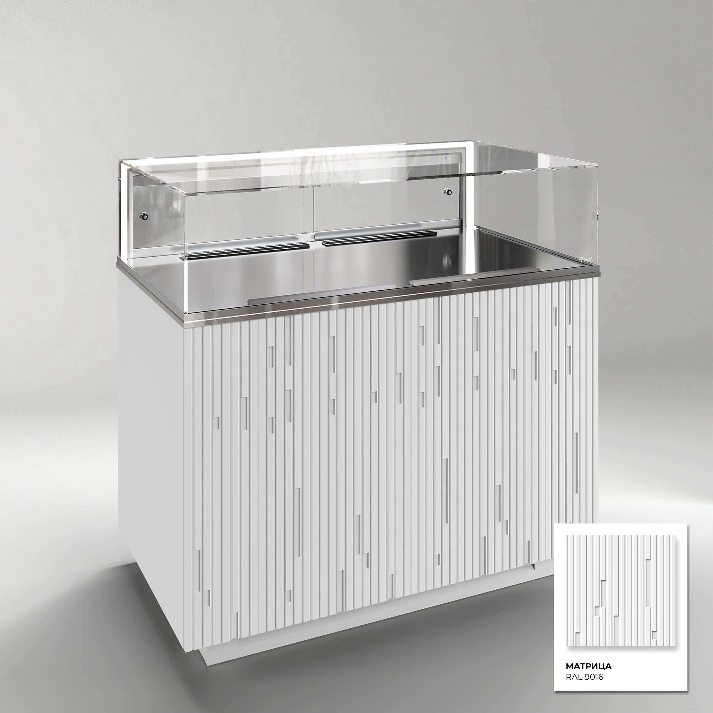 Кондитерская напольная холодильная витрина серии GLASSIER 58 LUX