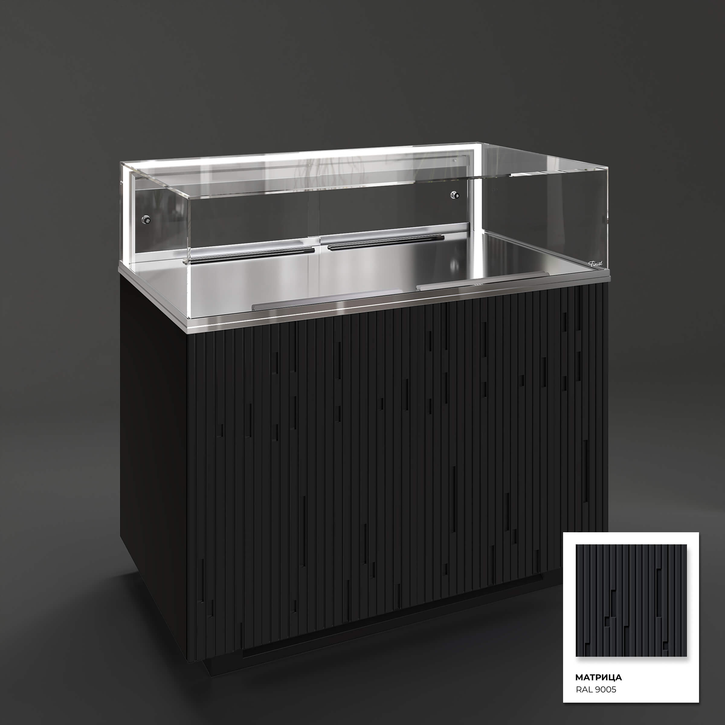 Кондитерская напольная холодильная витрина серии GLASSIER 58 LUX