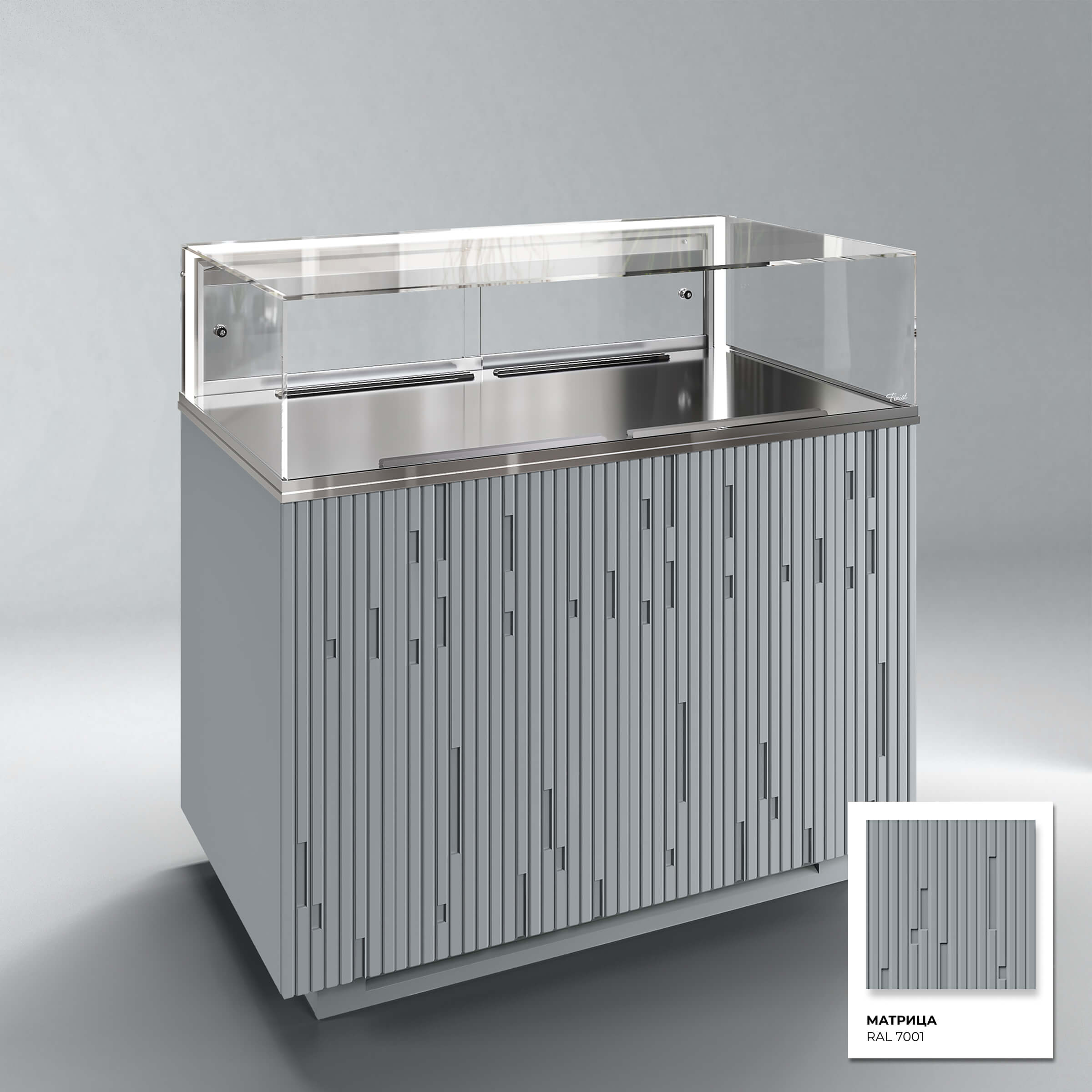 Кондитерская напольная холодильная витрина серии GLASSIER 58 LUX