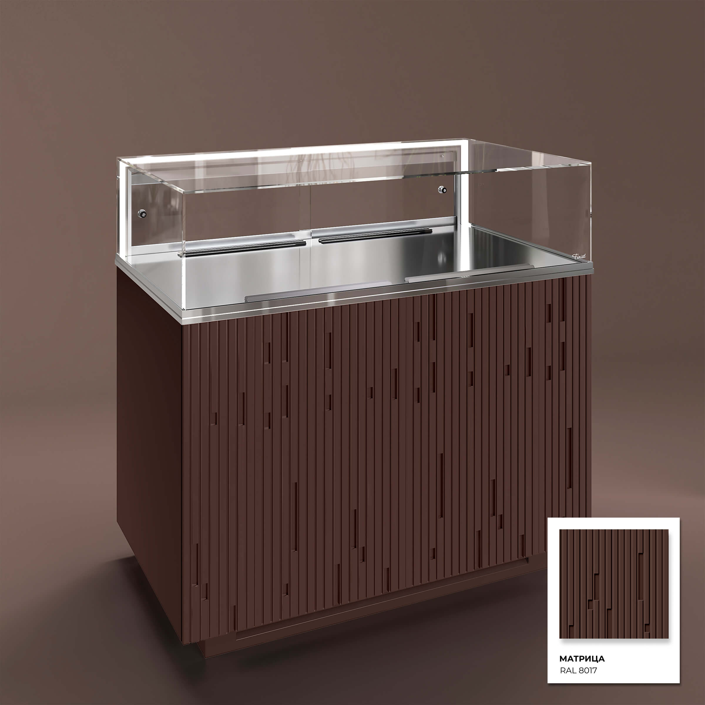 Кондитерская напольная холодильная витрина серии GLASSIER 58 LUX