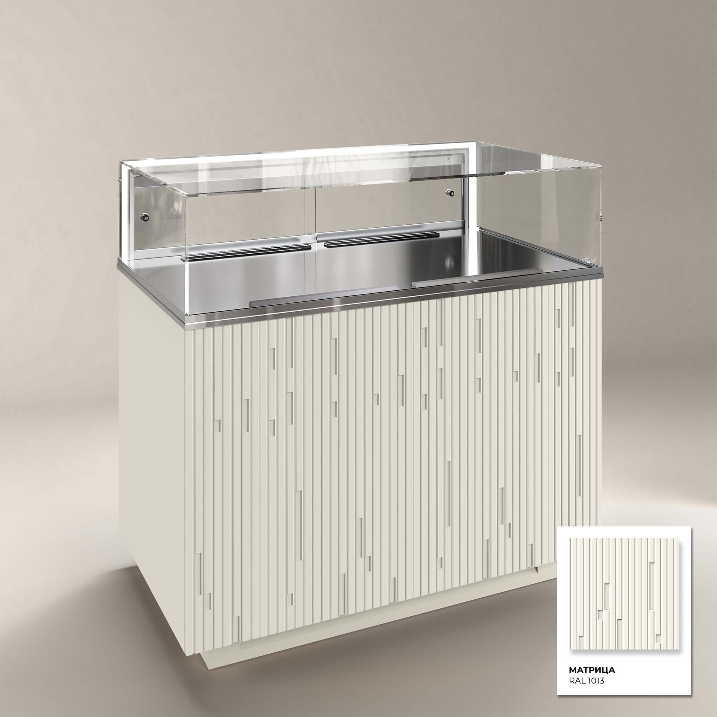 Кондитерская напольная холодильная витрина серии GLASSIER 58 LUX