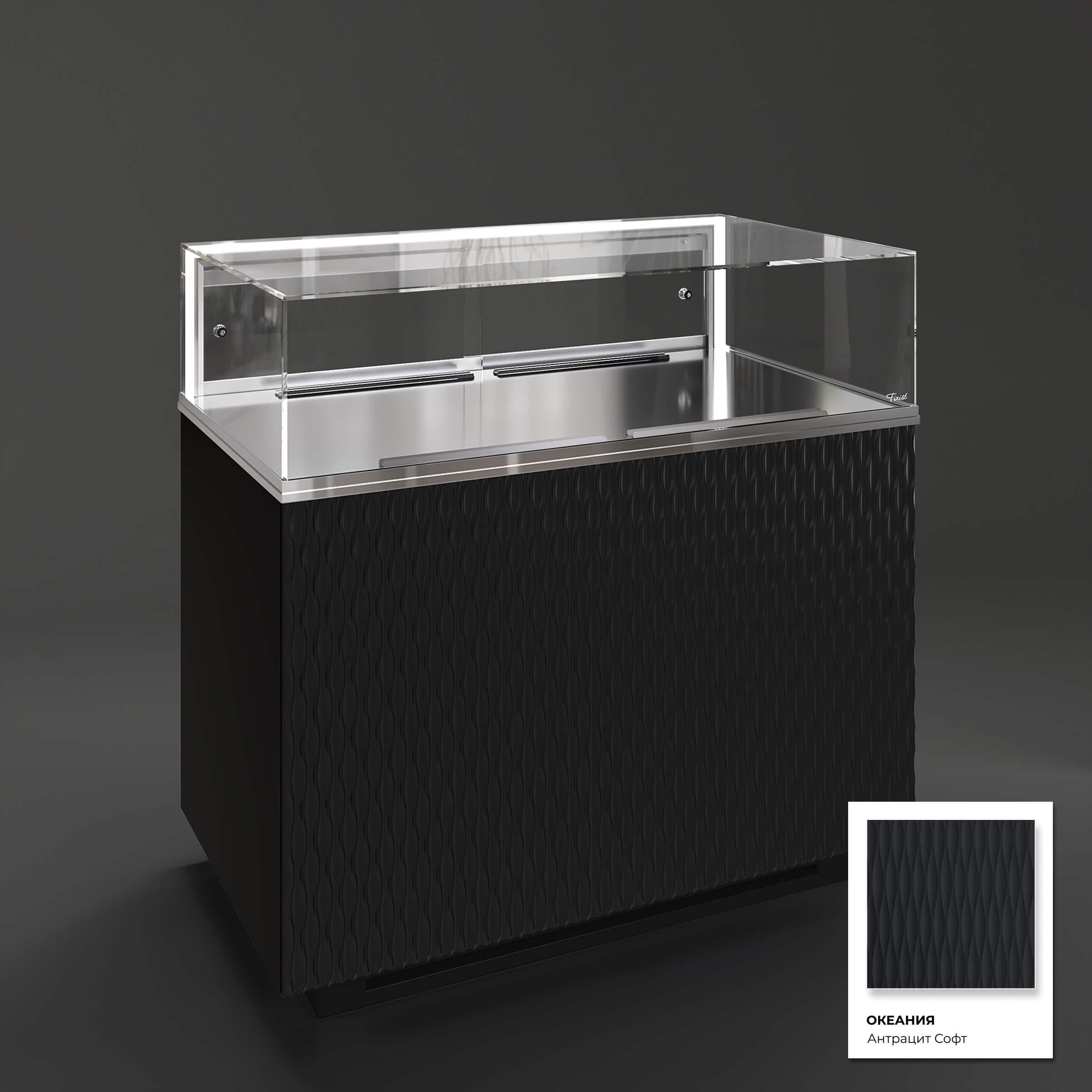 Кондитерская напольная холодильная витрина серии GLASSIER 58 LUX