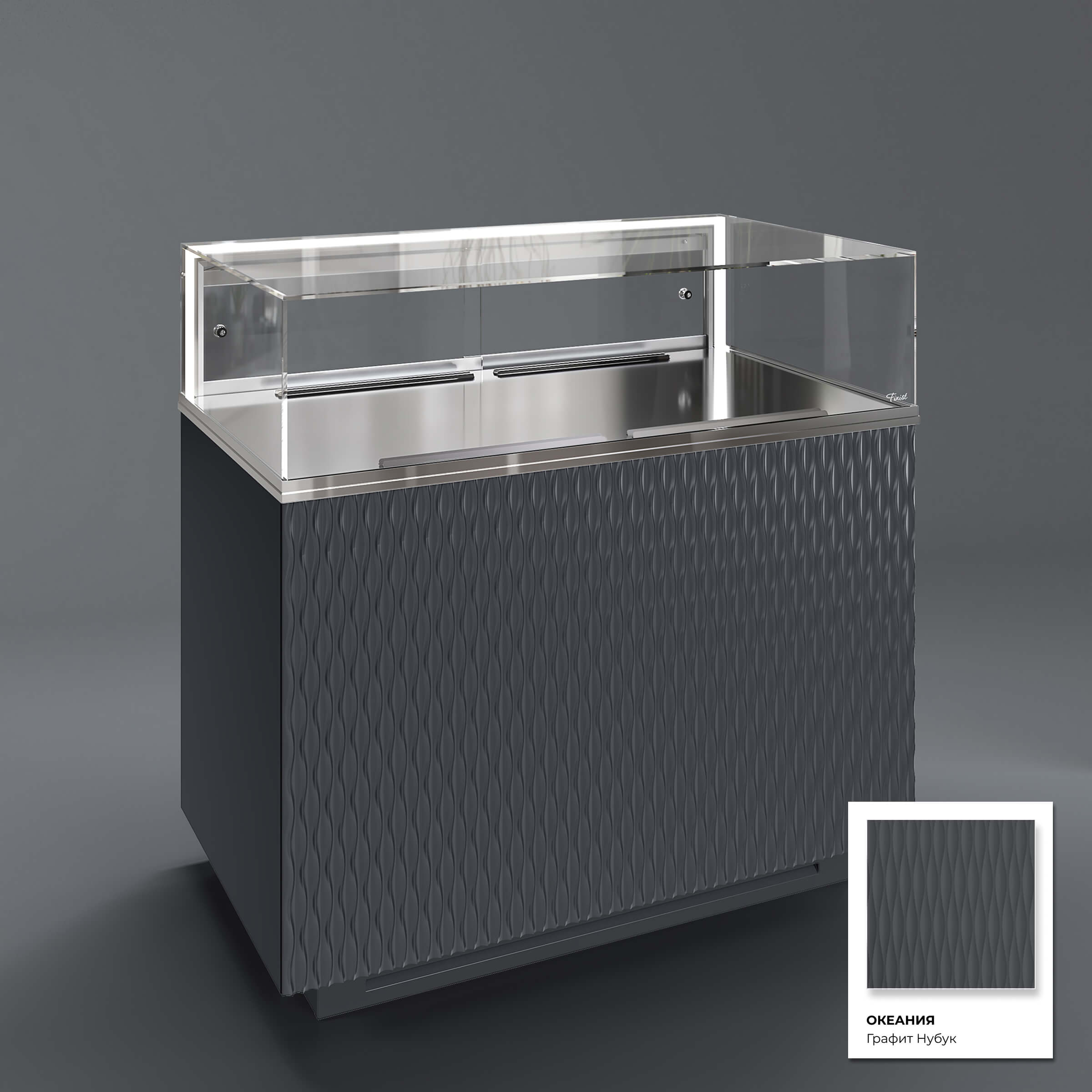 Кондитерская напольная холодильная витрина серии GLASSIER 58 LUX