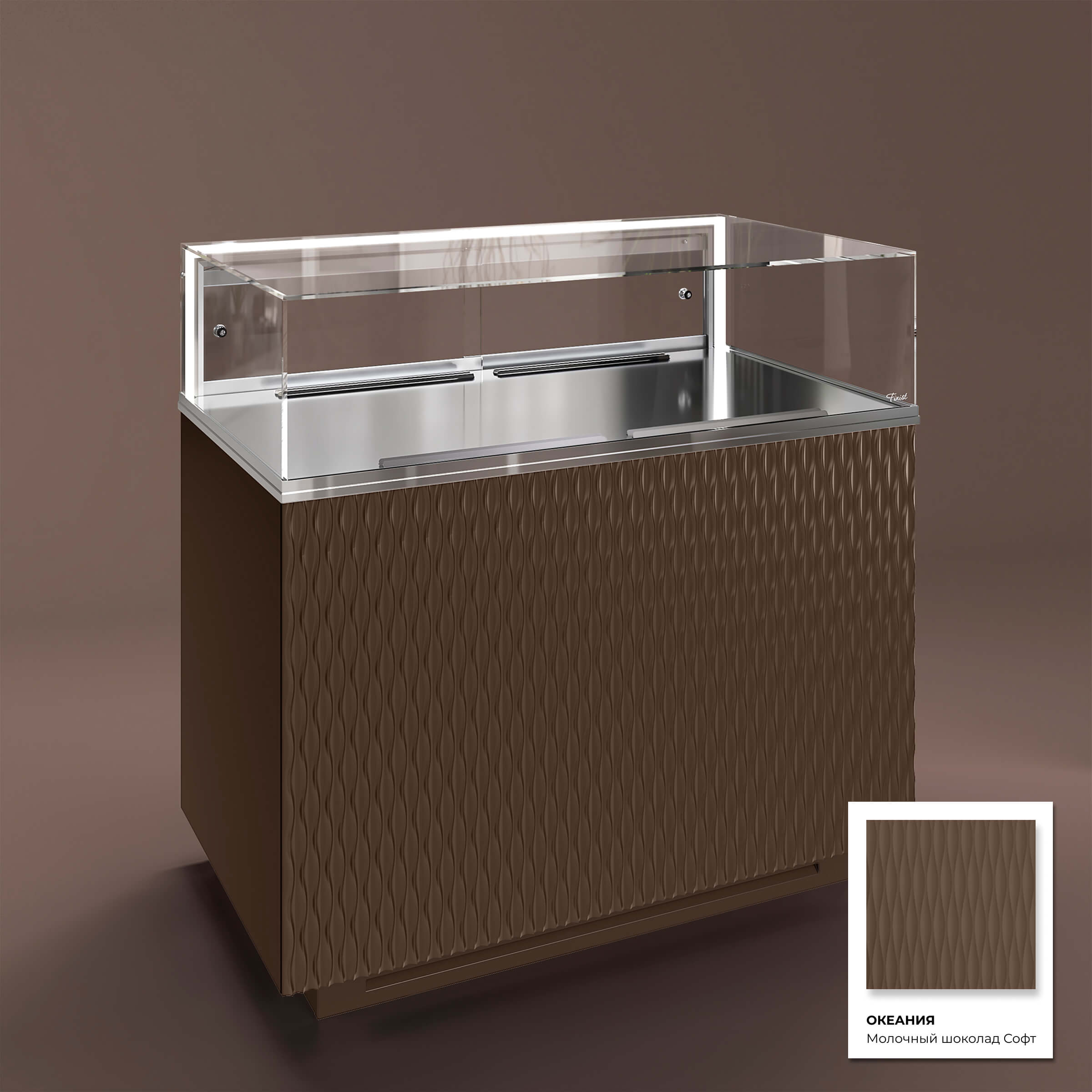 Кондитерская напольная холодильная витрина серии GLASSIER 58 LUX