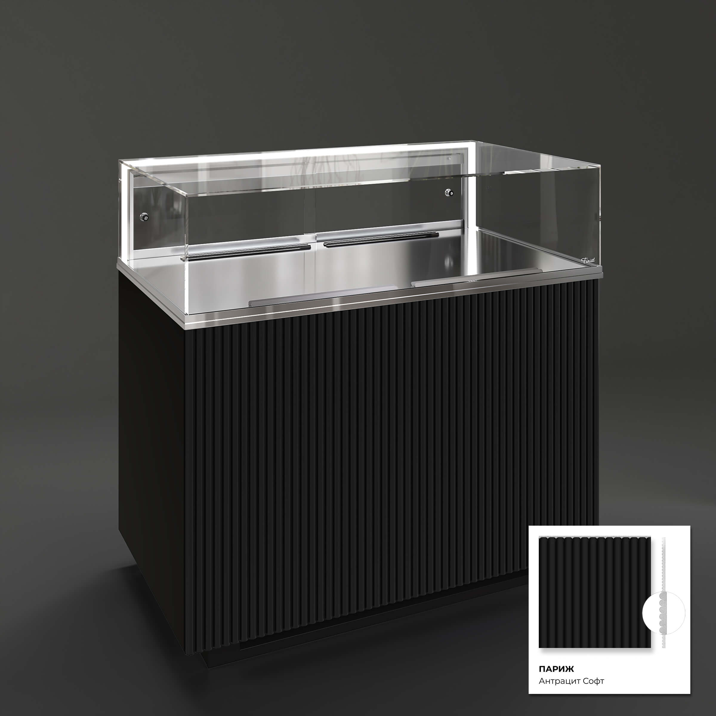 Кондитерская напольная холодильная витрина серии GLASSIER 58 LUX