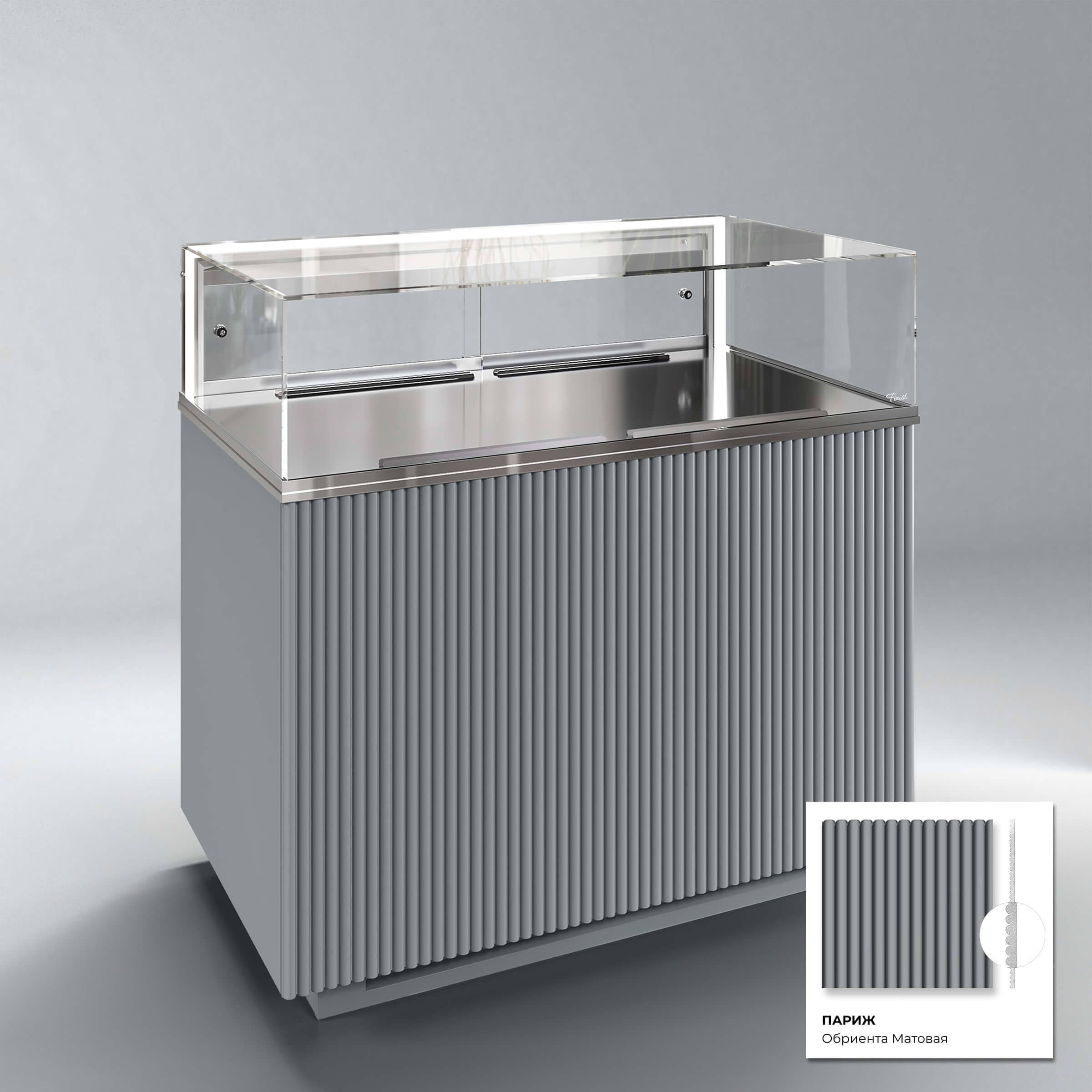 Кондитерская напольная холодильная витрина серии GLASSIER 58 LUX