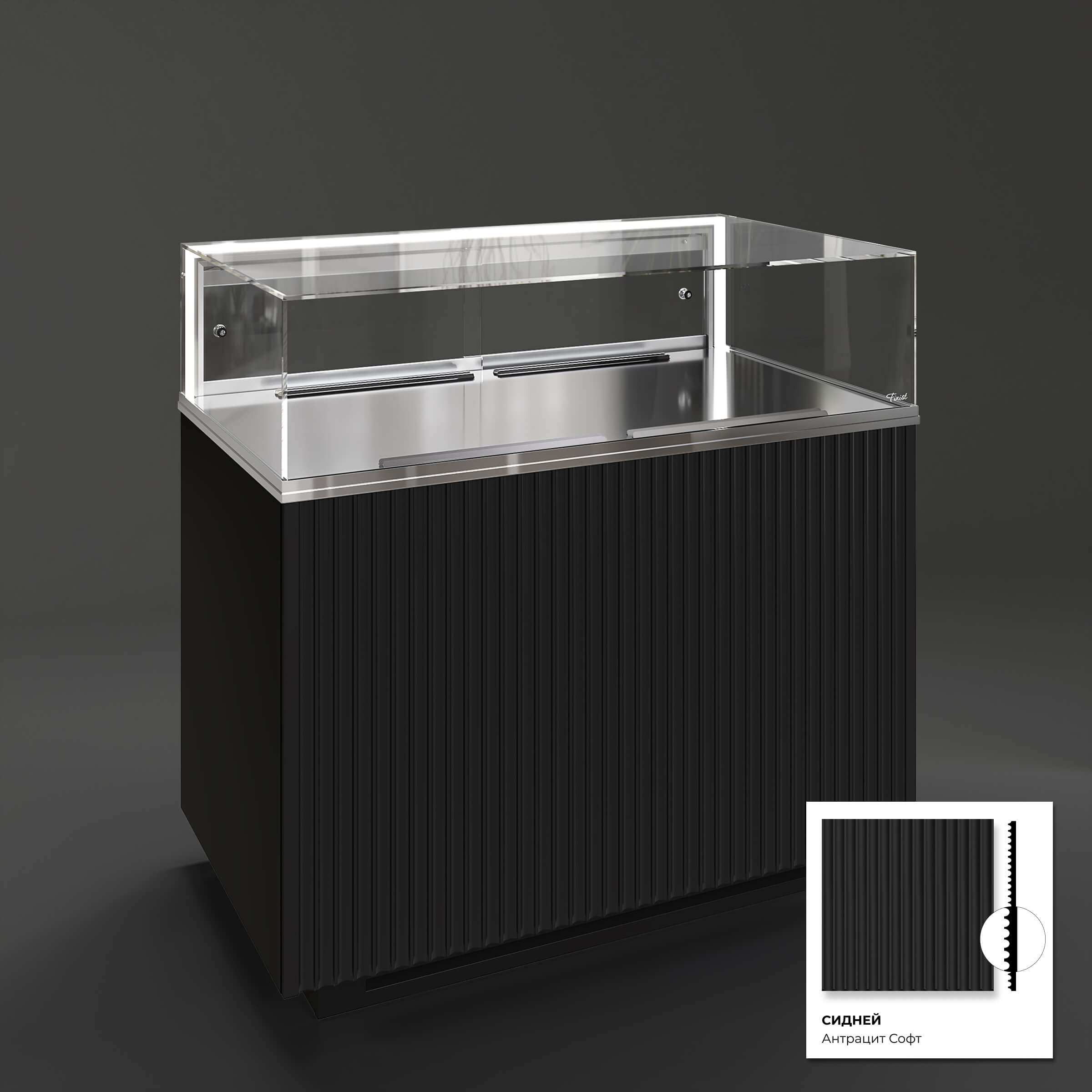 Кондитерская напольная холодильная витрина серии GLASSIER 58 LUX